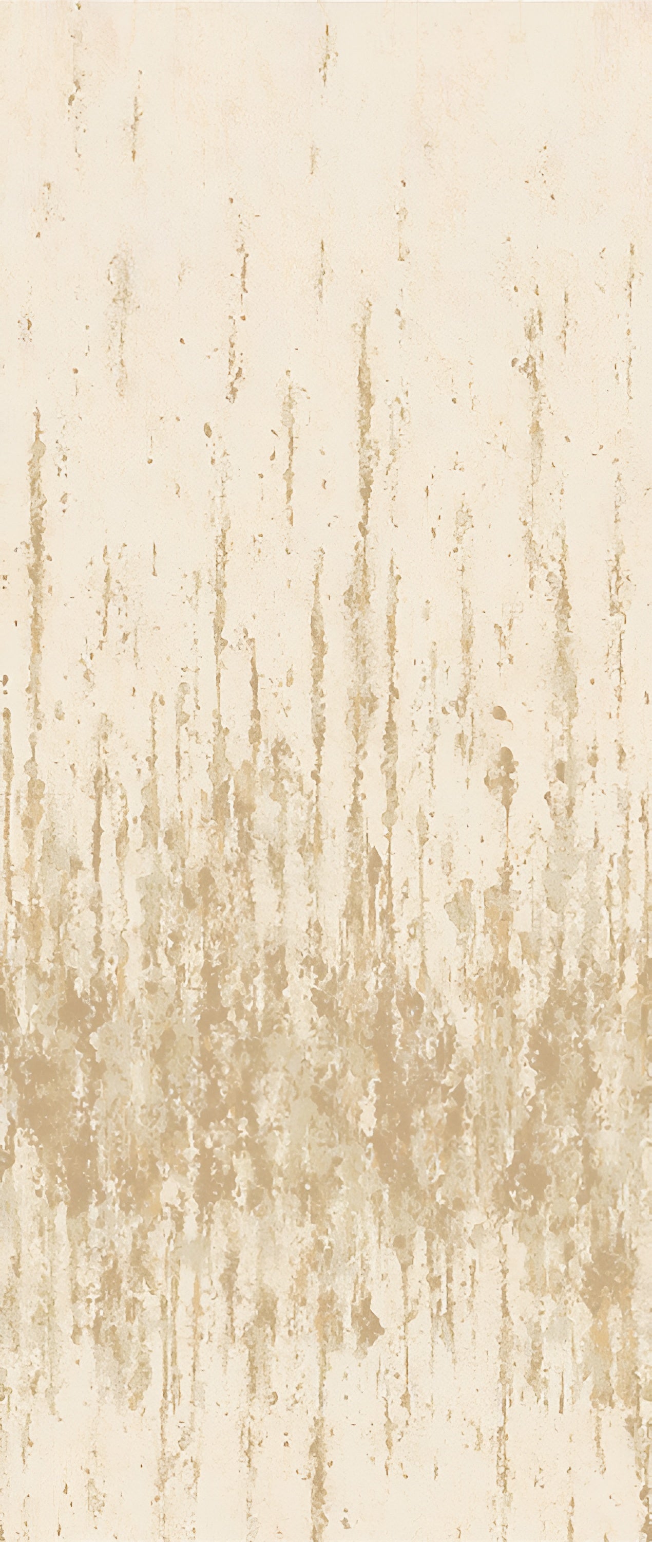 Mural tekstylny imitujący postarzałą ścianę ORCIA - MORDORÉ złocistobrązowy