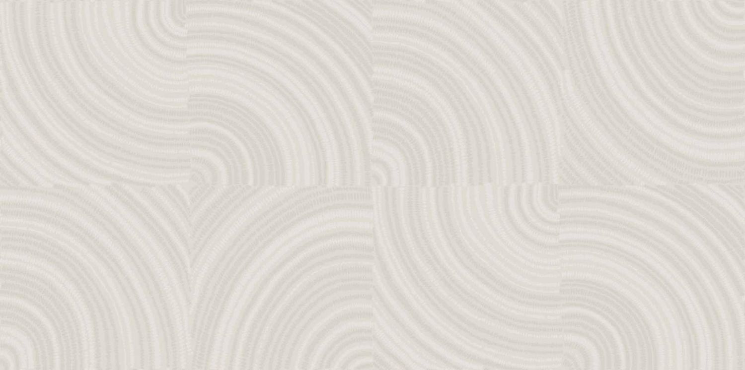 Tapeta tekstylna z geometrycznym wzorem ALENTOURS - IVOIRE ORANGE kość słoniowa