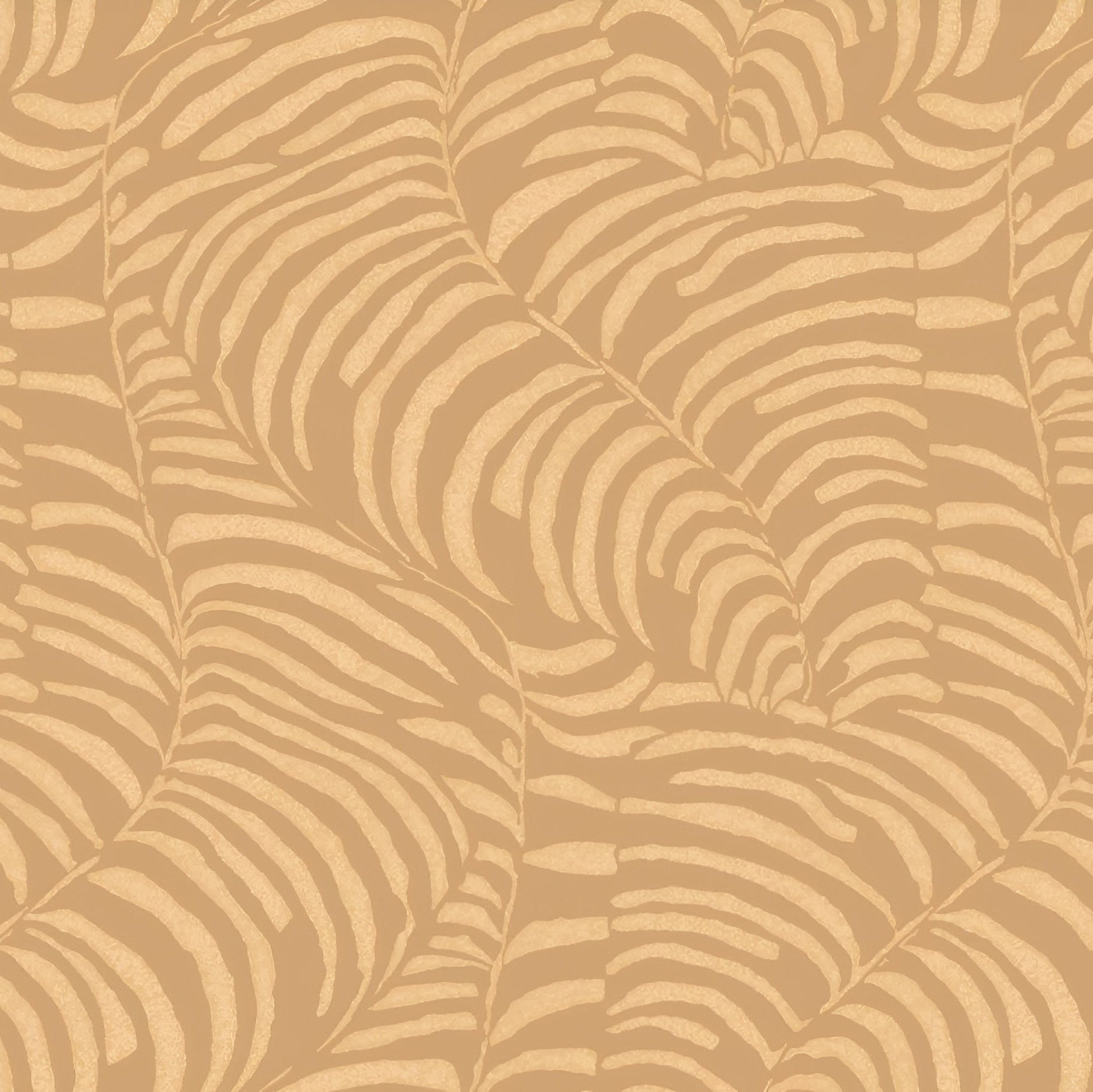 Tapeta flizelinowa z motywem roślinnym NOBILE - NUDE/DORÉ beżowy ze złotym