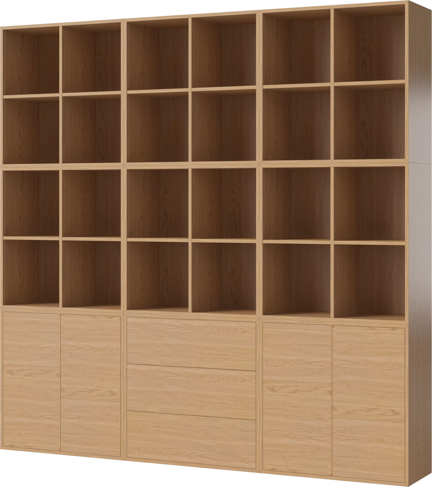 Regał CASE fornir dębowy
