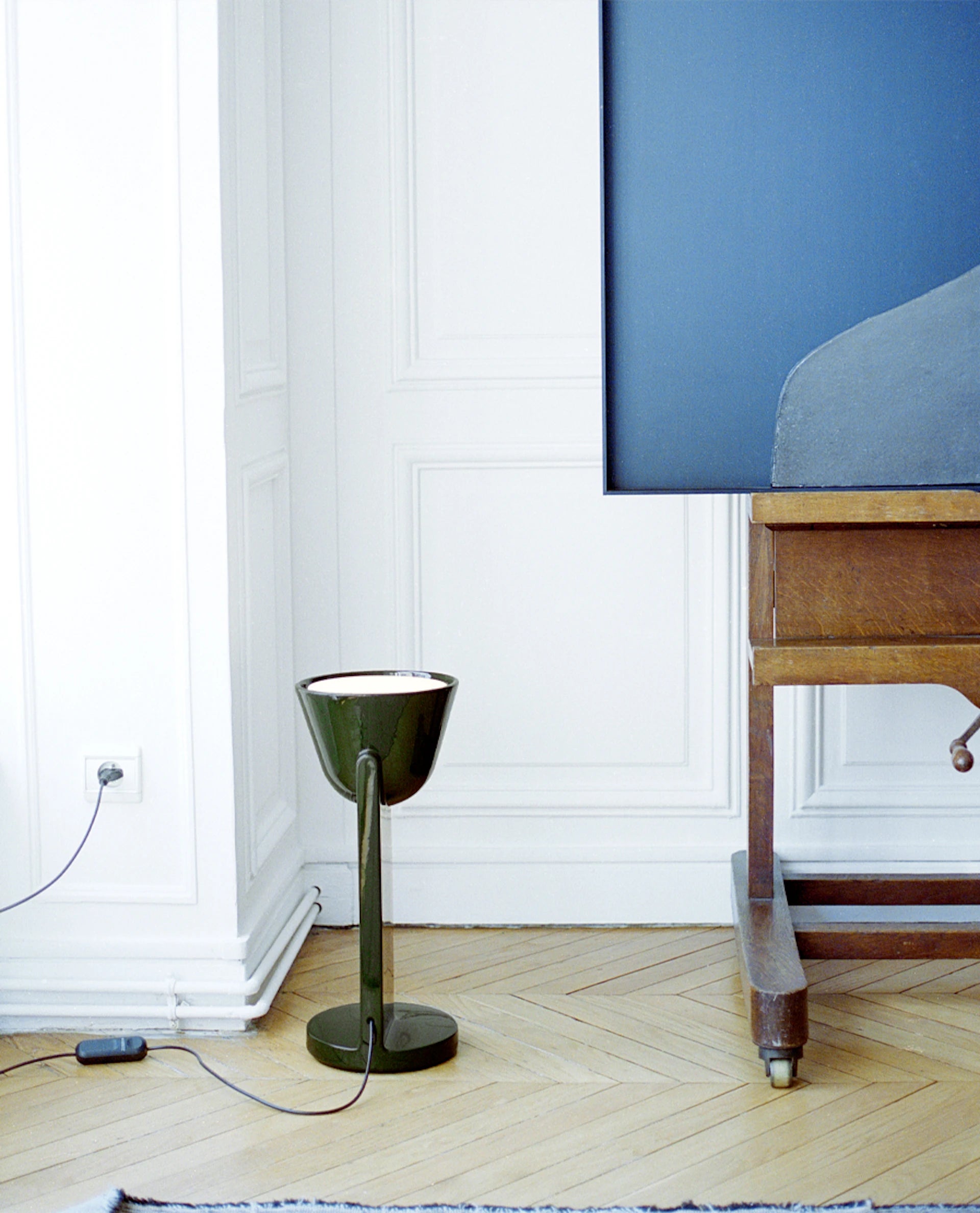 Ceramic Table Lamp Dark Green