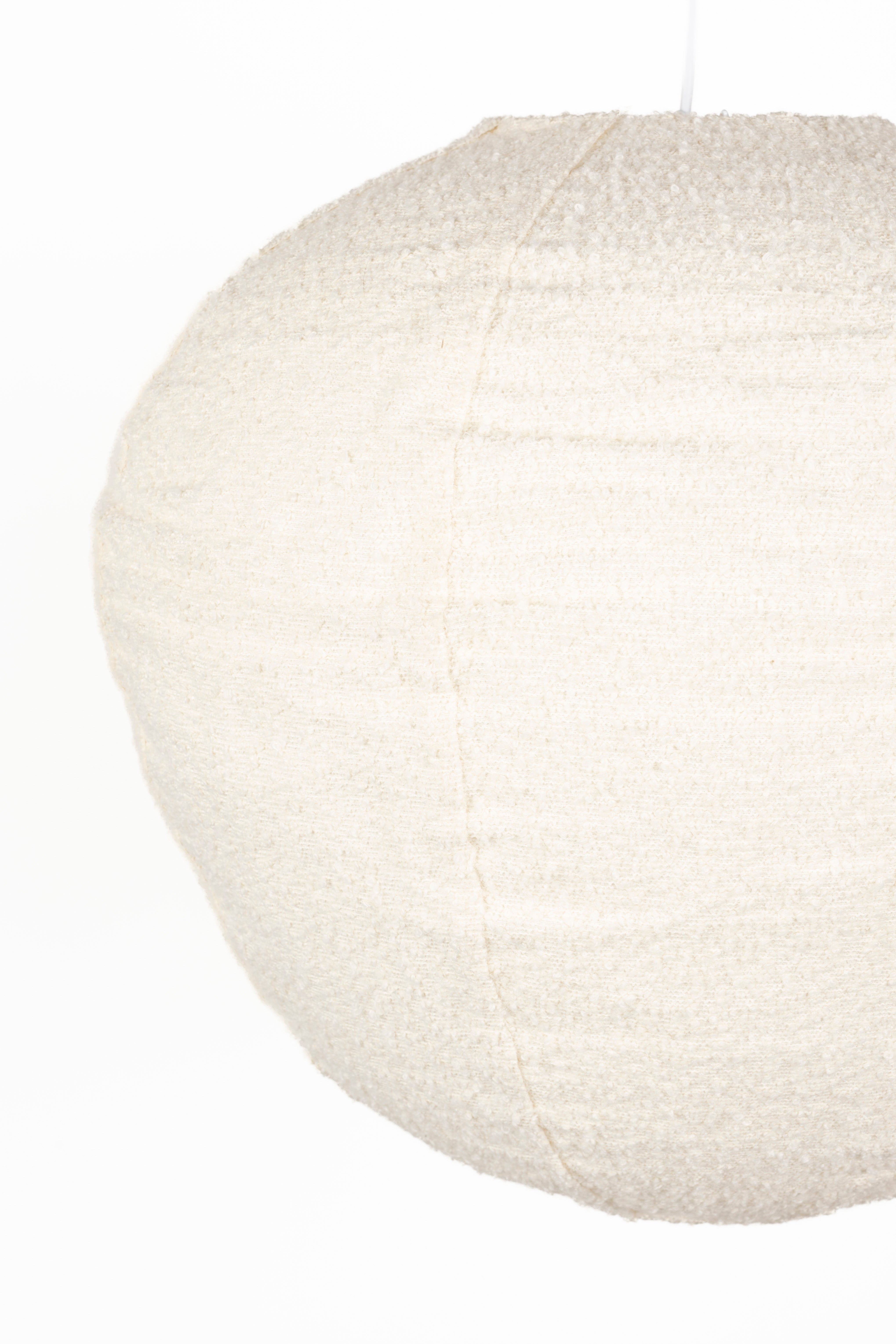 Lampa wisząca COCOON kremowy bouclé