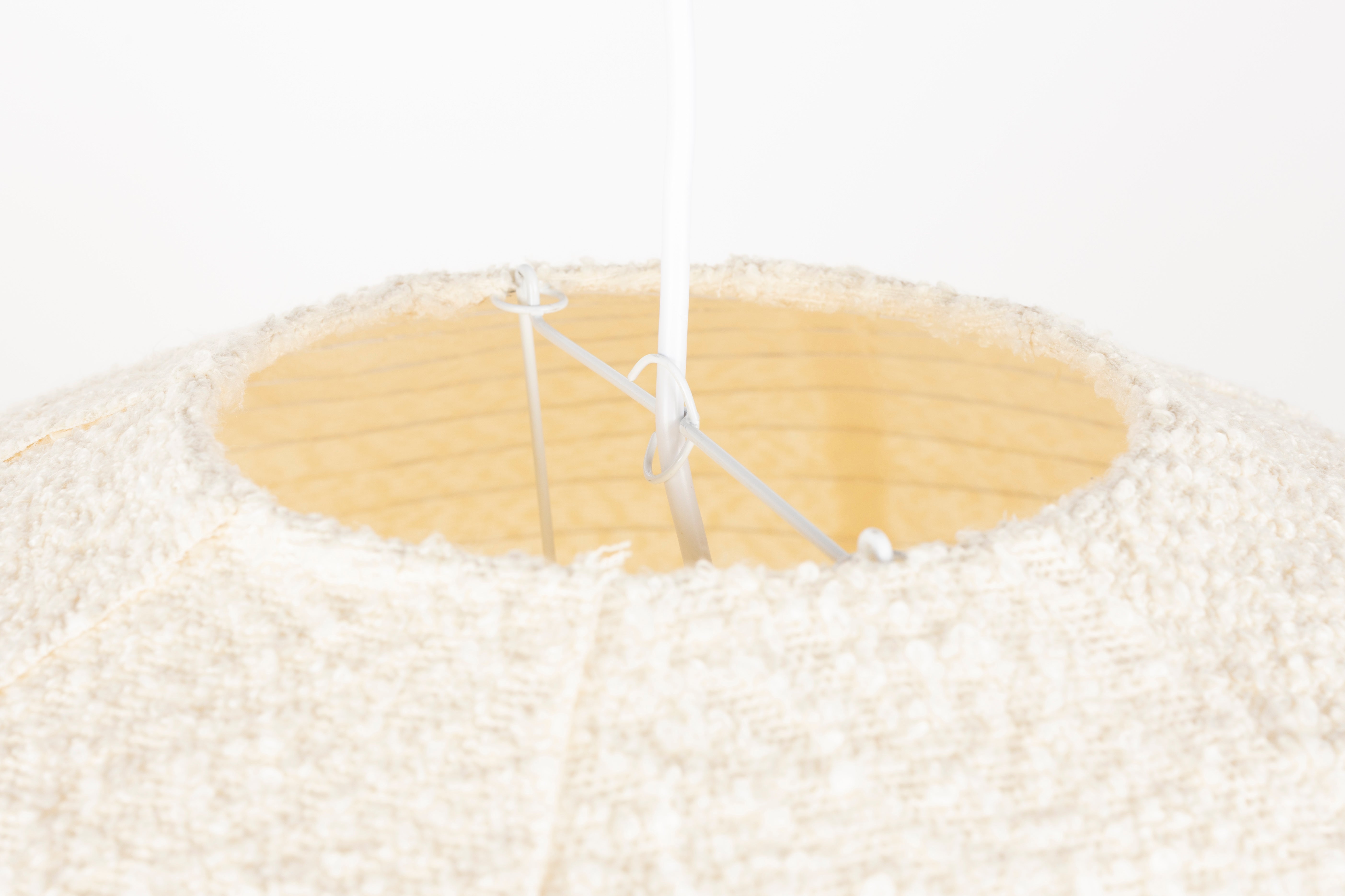 Lampa wisząca COCOON kremowy bouclé