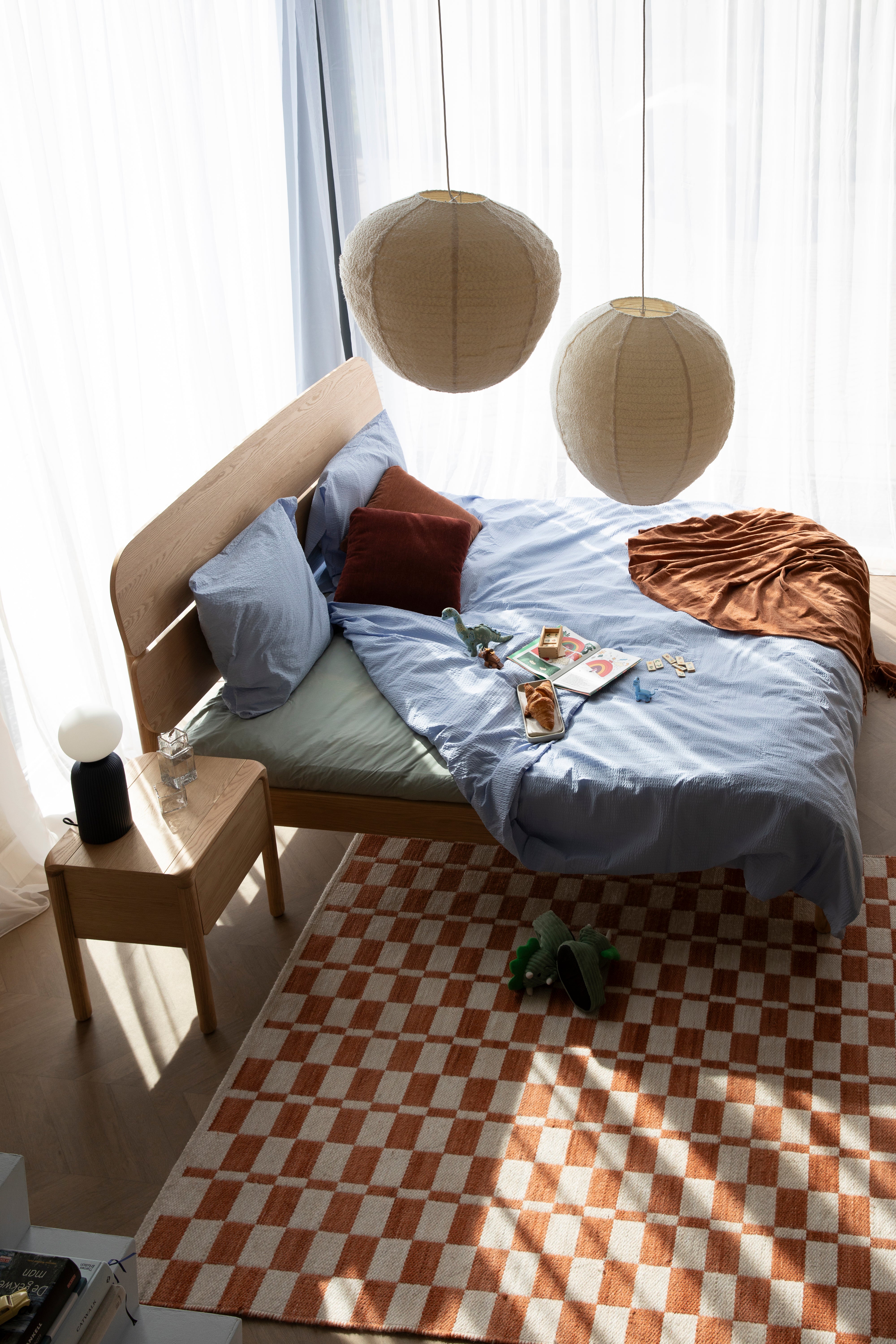 Lampa wisząca COCOON kremowy bouclé