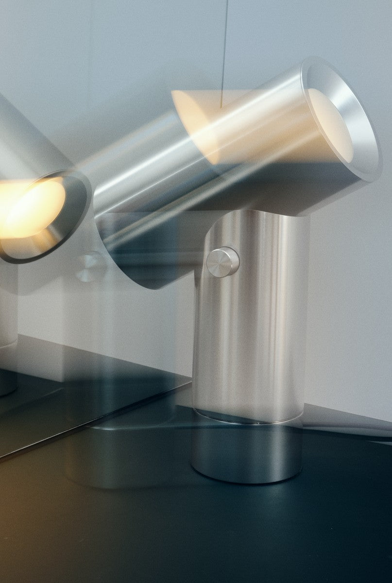 Lampa stołowa BEAM polerowane aluminium