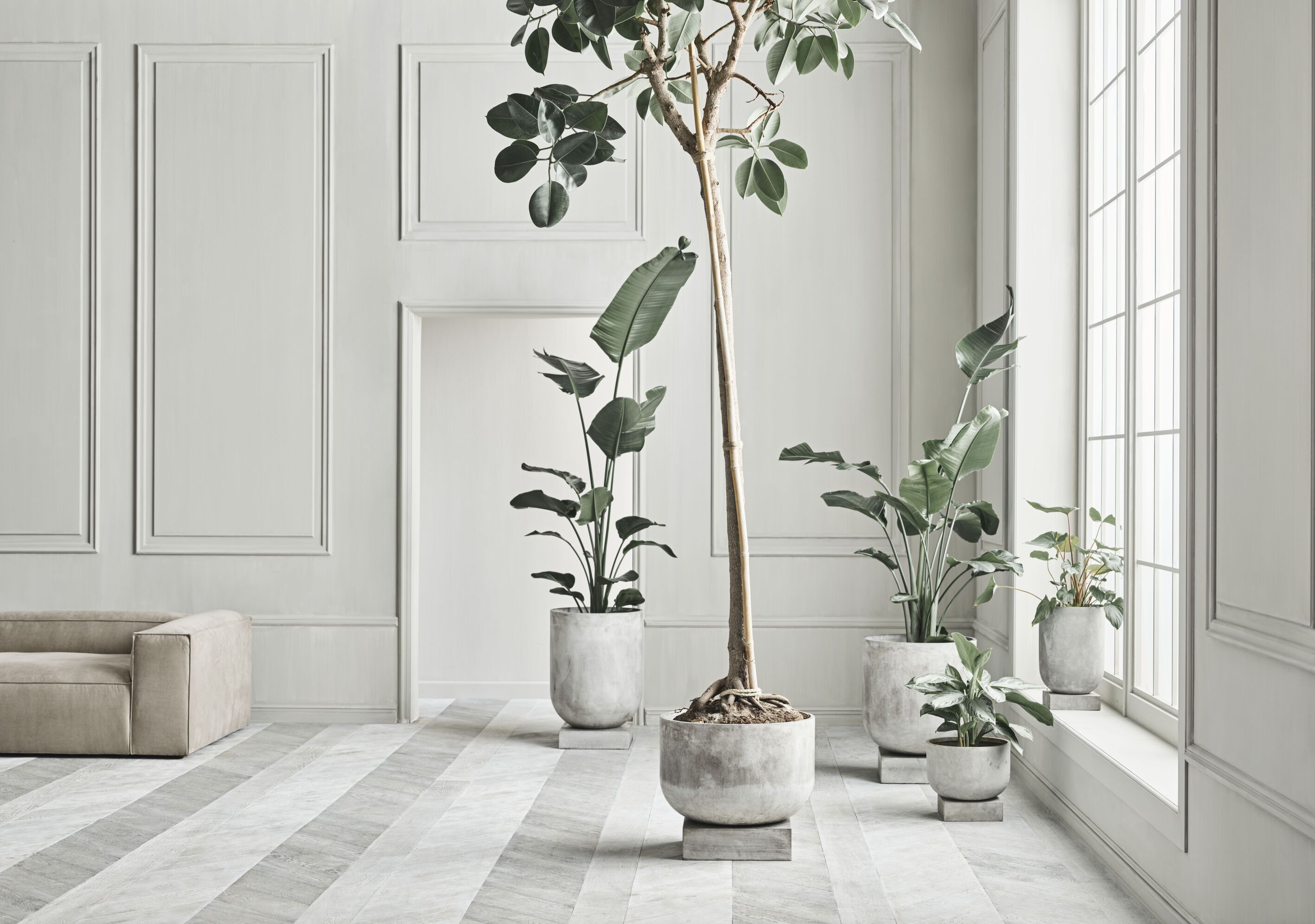 Donica PODIUM szary beton