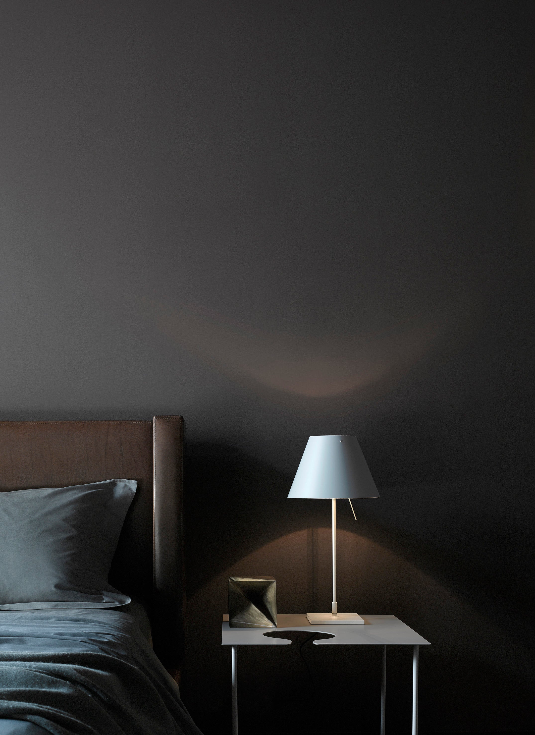 Costanzina Tischlampe Beige Lampenschirm
