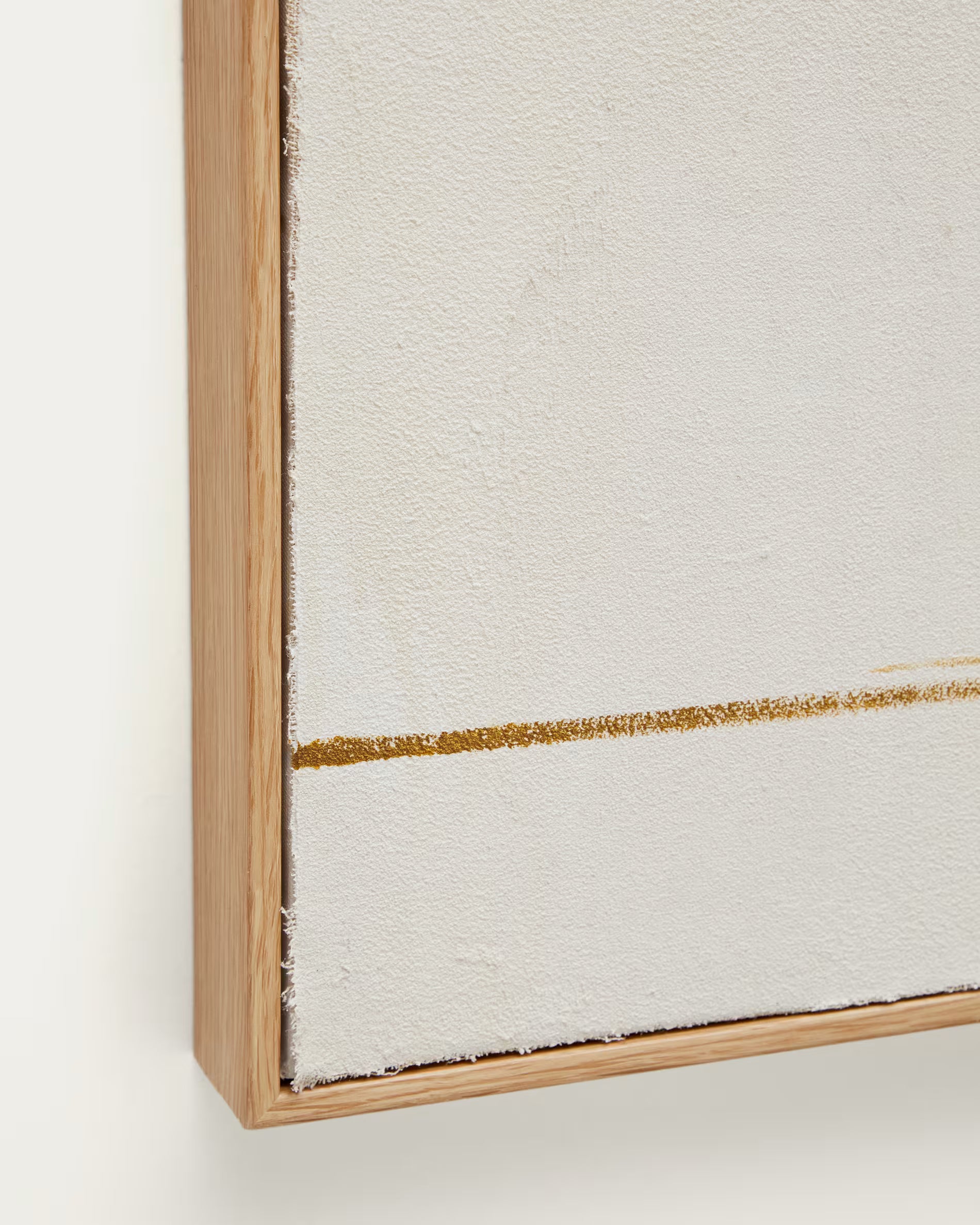 SALIN Beige Artwork with Vertical Line