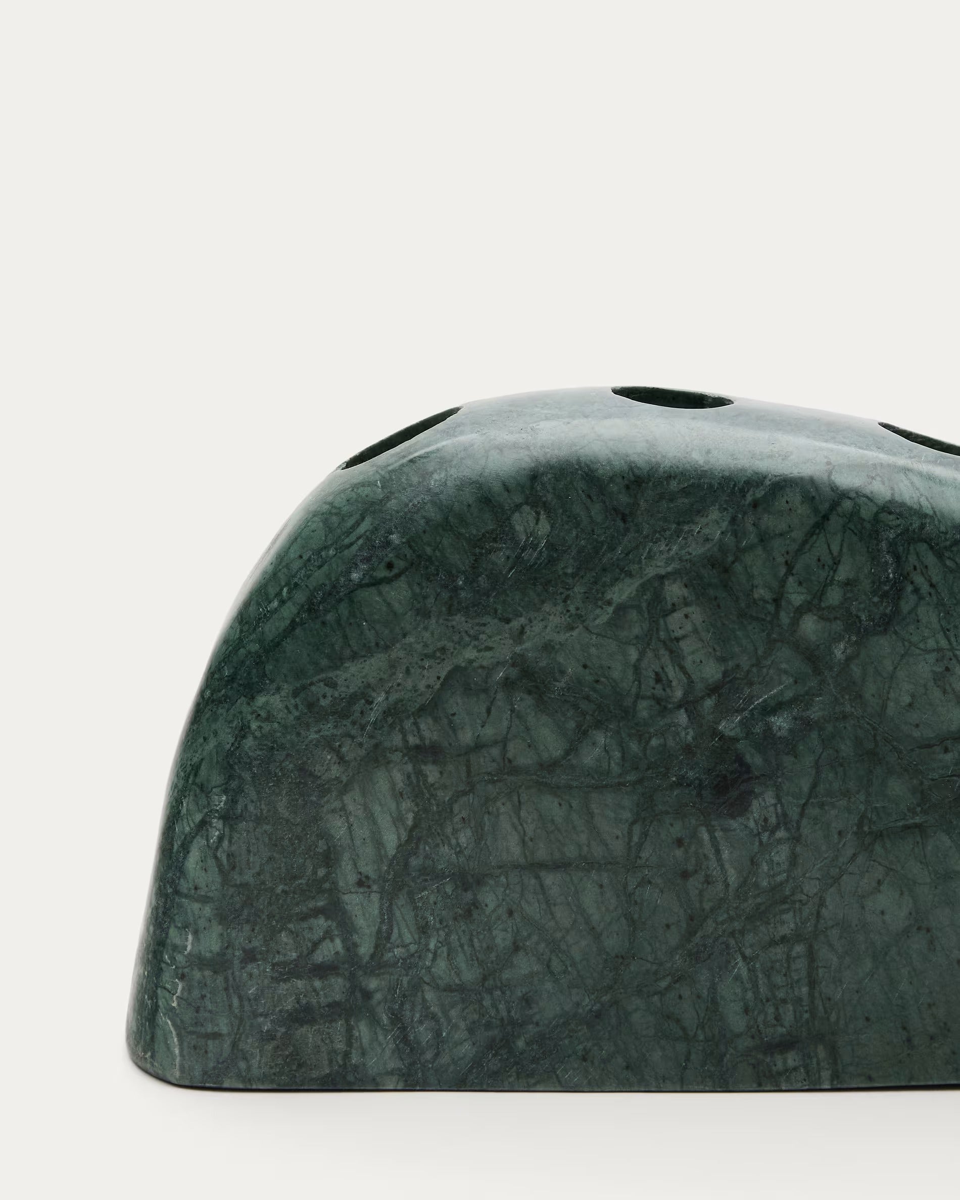 SIGNE Green Marble Candle Holder