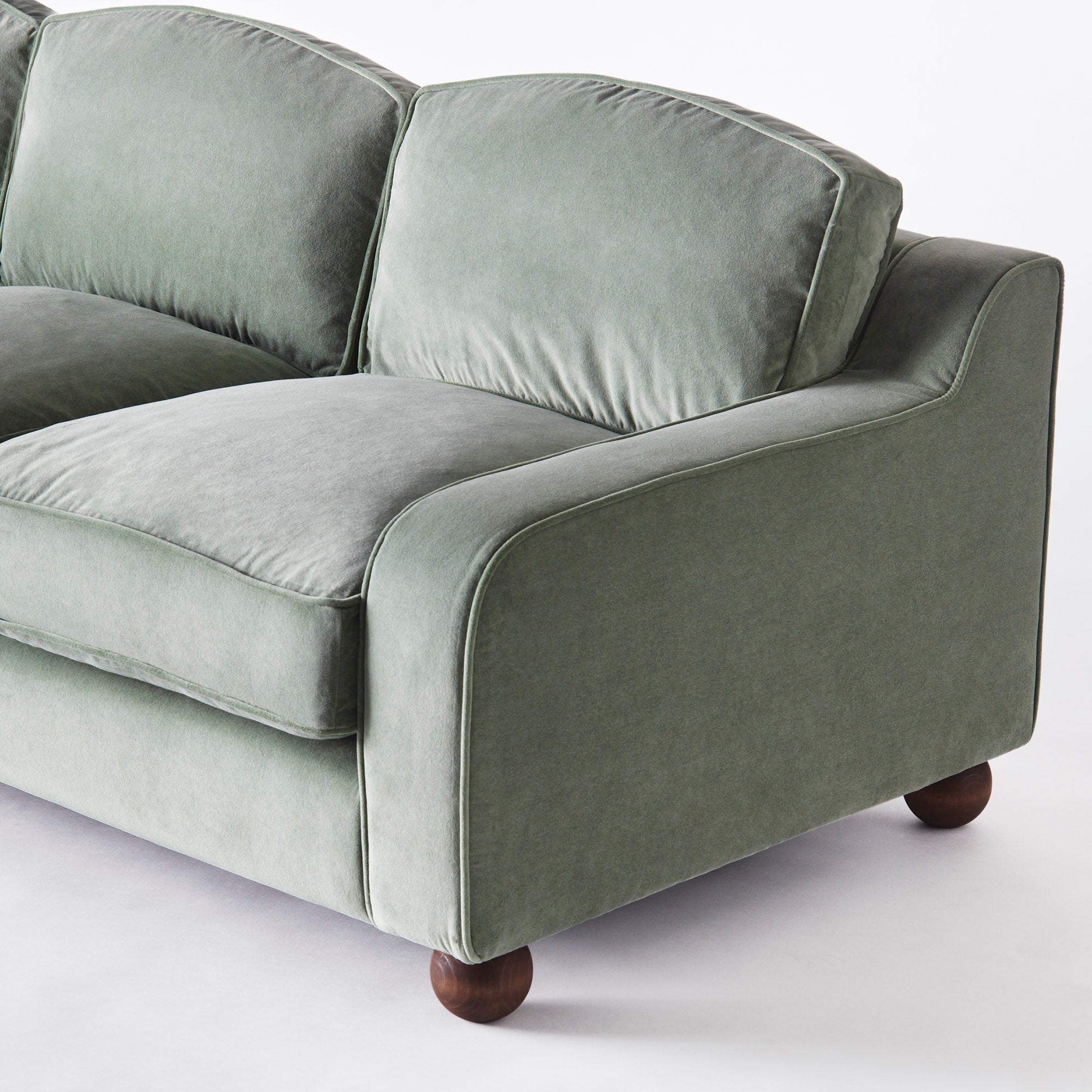 Sofa LOLA grüner Samt