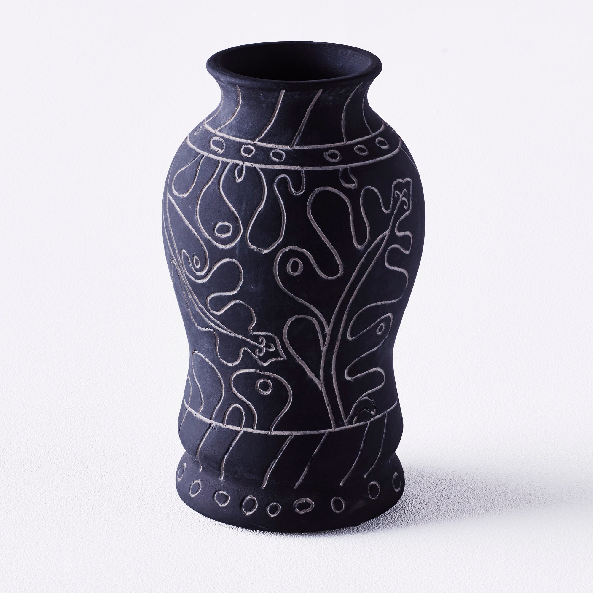 Vase FRIDA schwarze Keramik