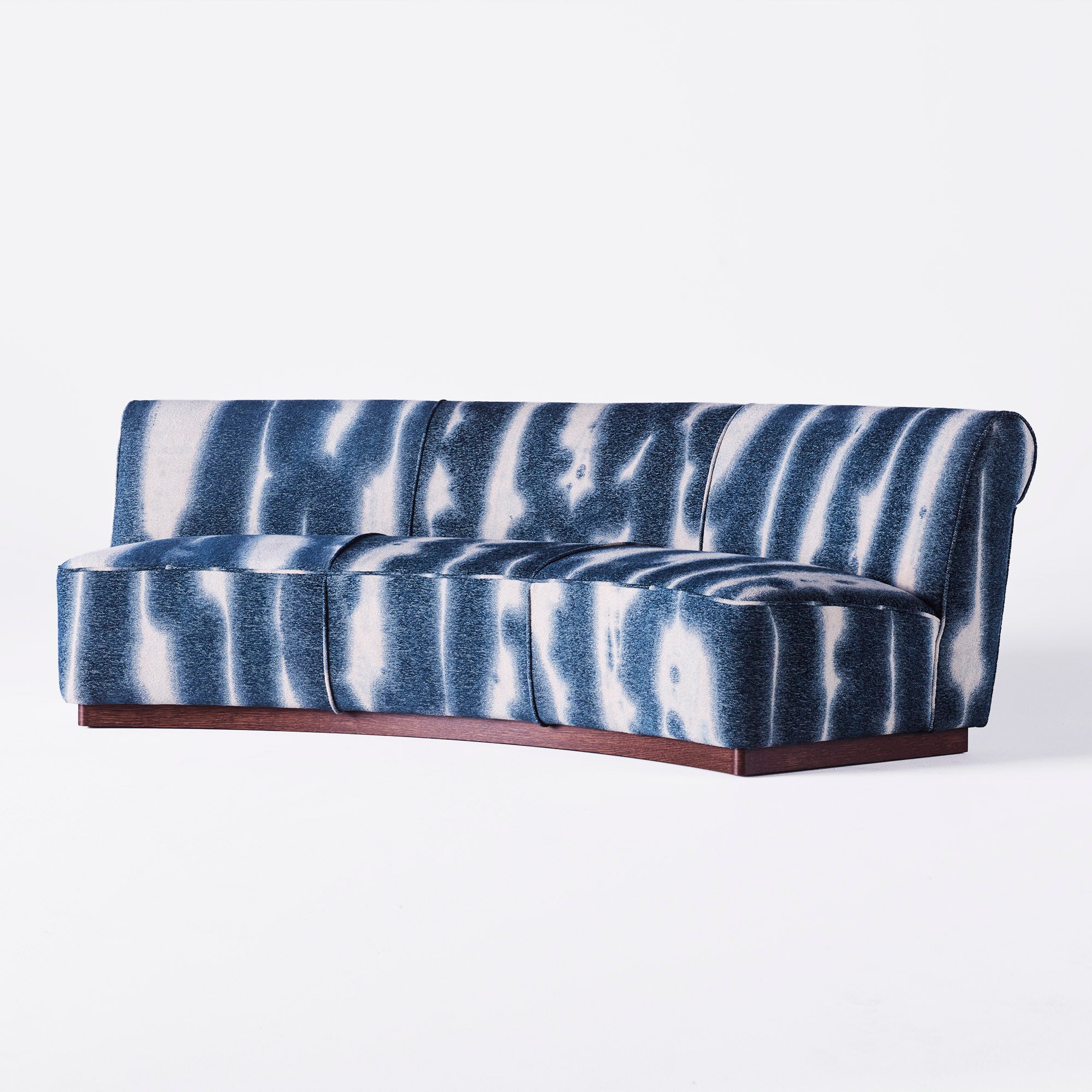 Sofa PARIS blauer Chenille
