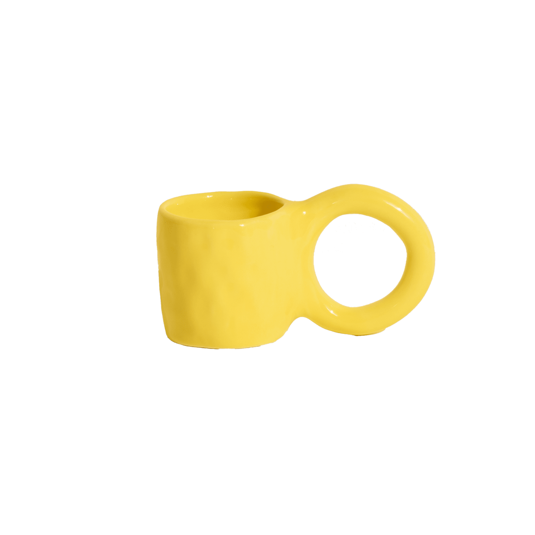 Zestaw kubków do espresso DONUT żółty
