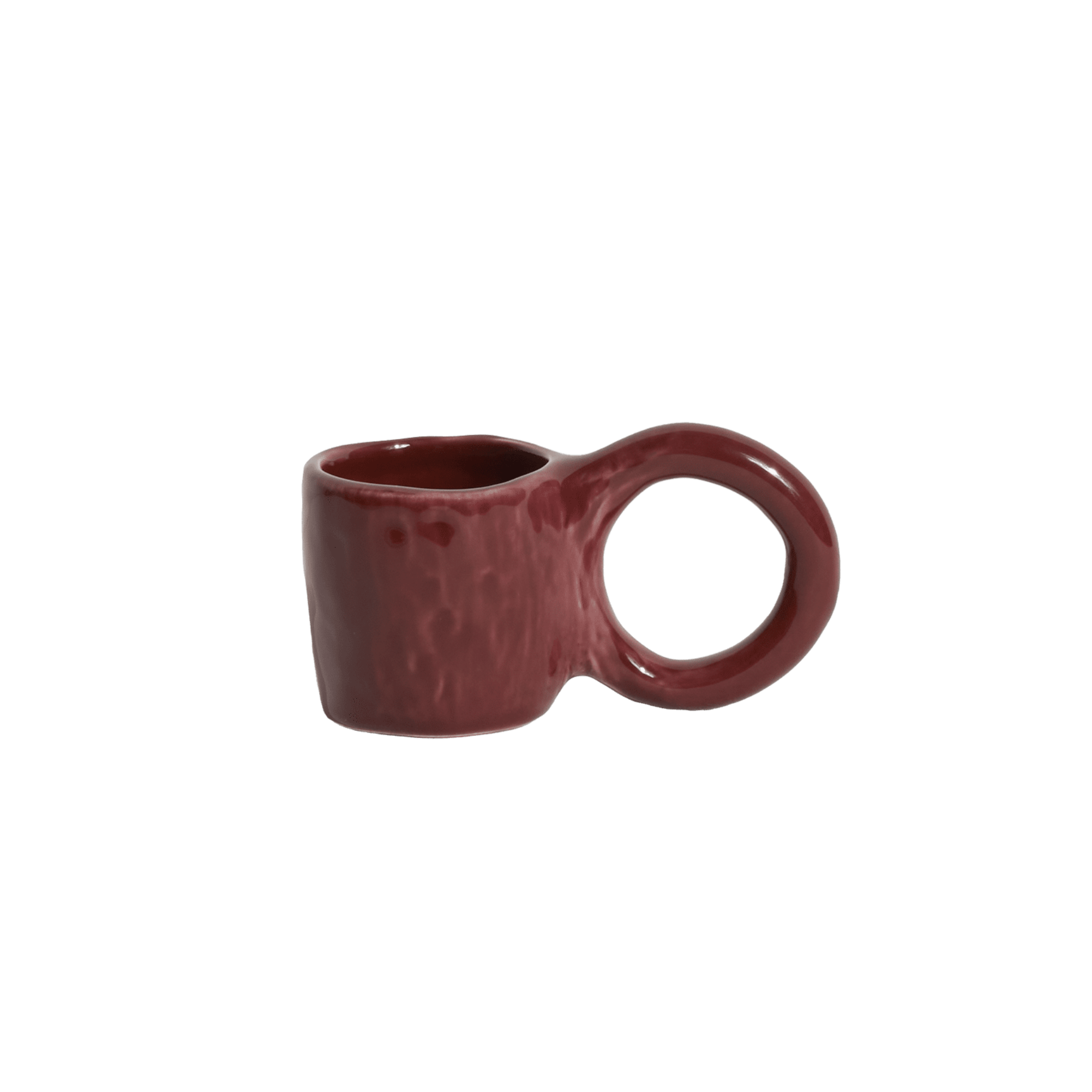 Zestaw kubków do espresso DONUT wiśniowy