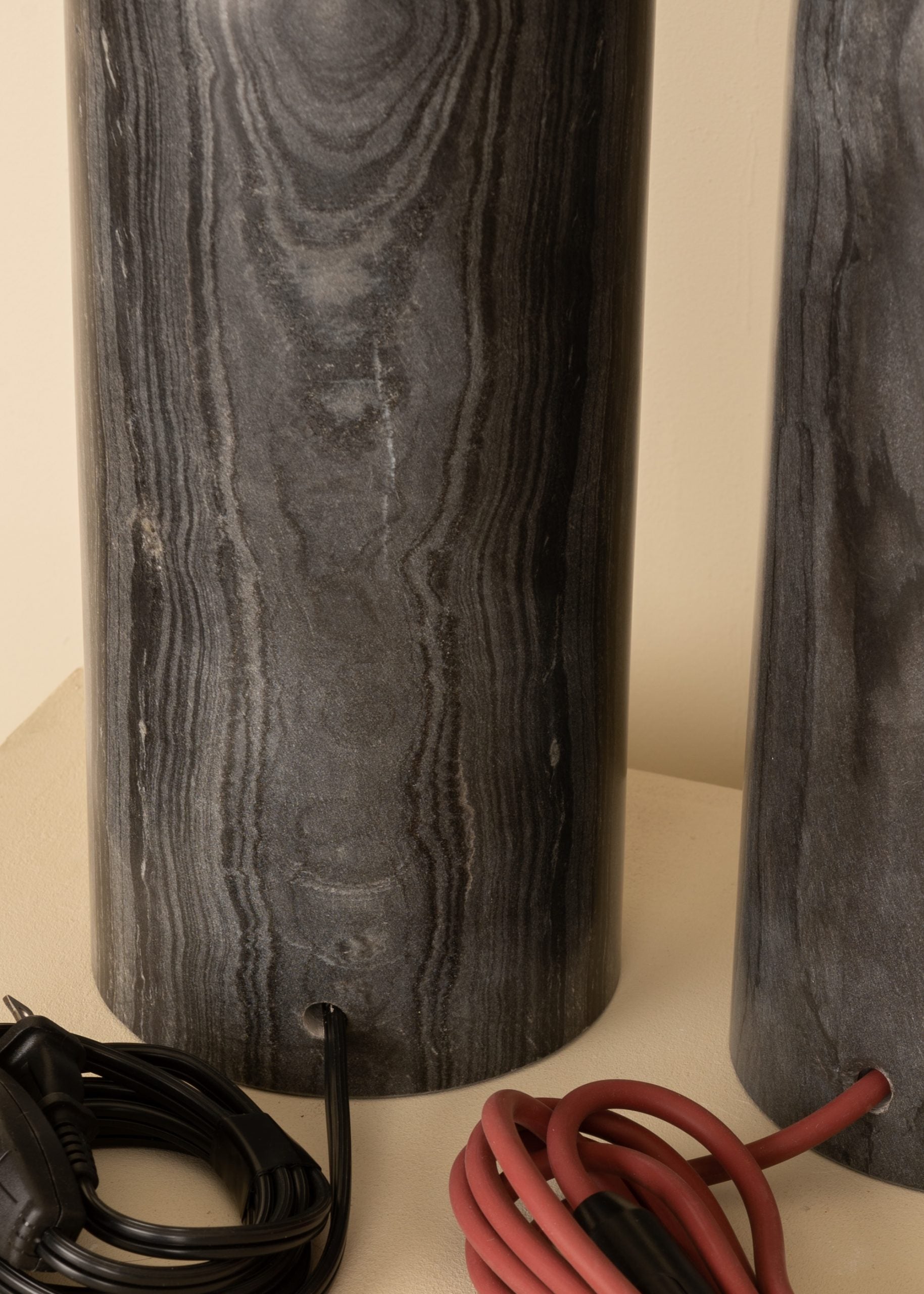 Lampa stołowa PURA KELO DOUBLE czarny marmur