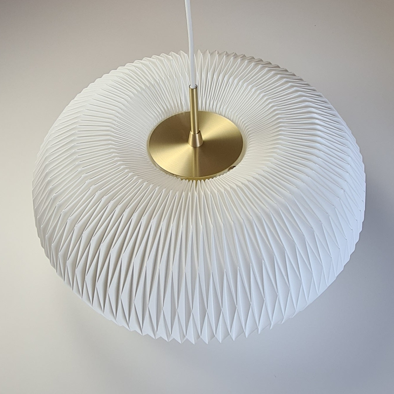 Hanging Lamp MODEL 195 DONUT white with gold