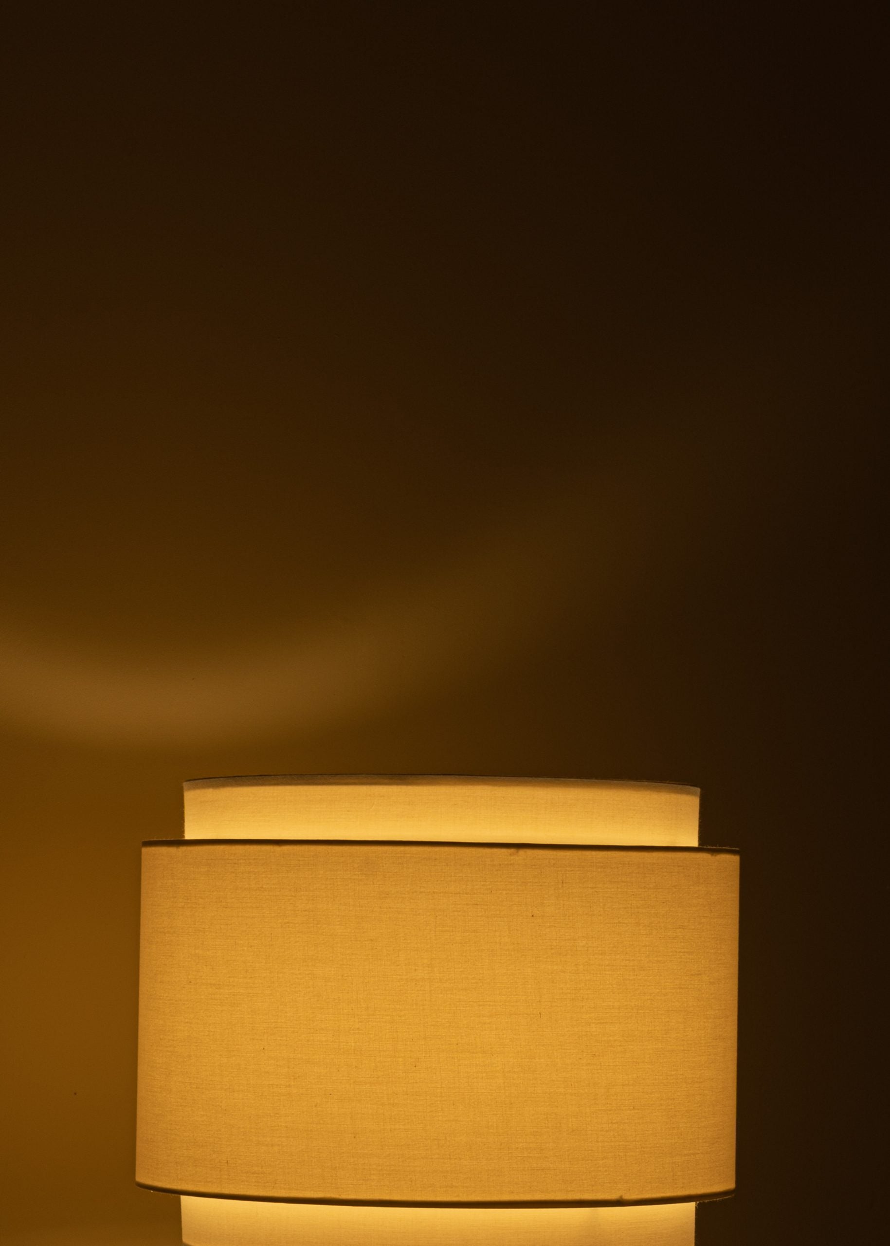 Lampa stołowa PURA KELO DOUBLE ciemny beżowy alabaster