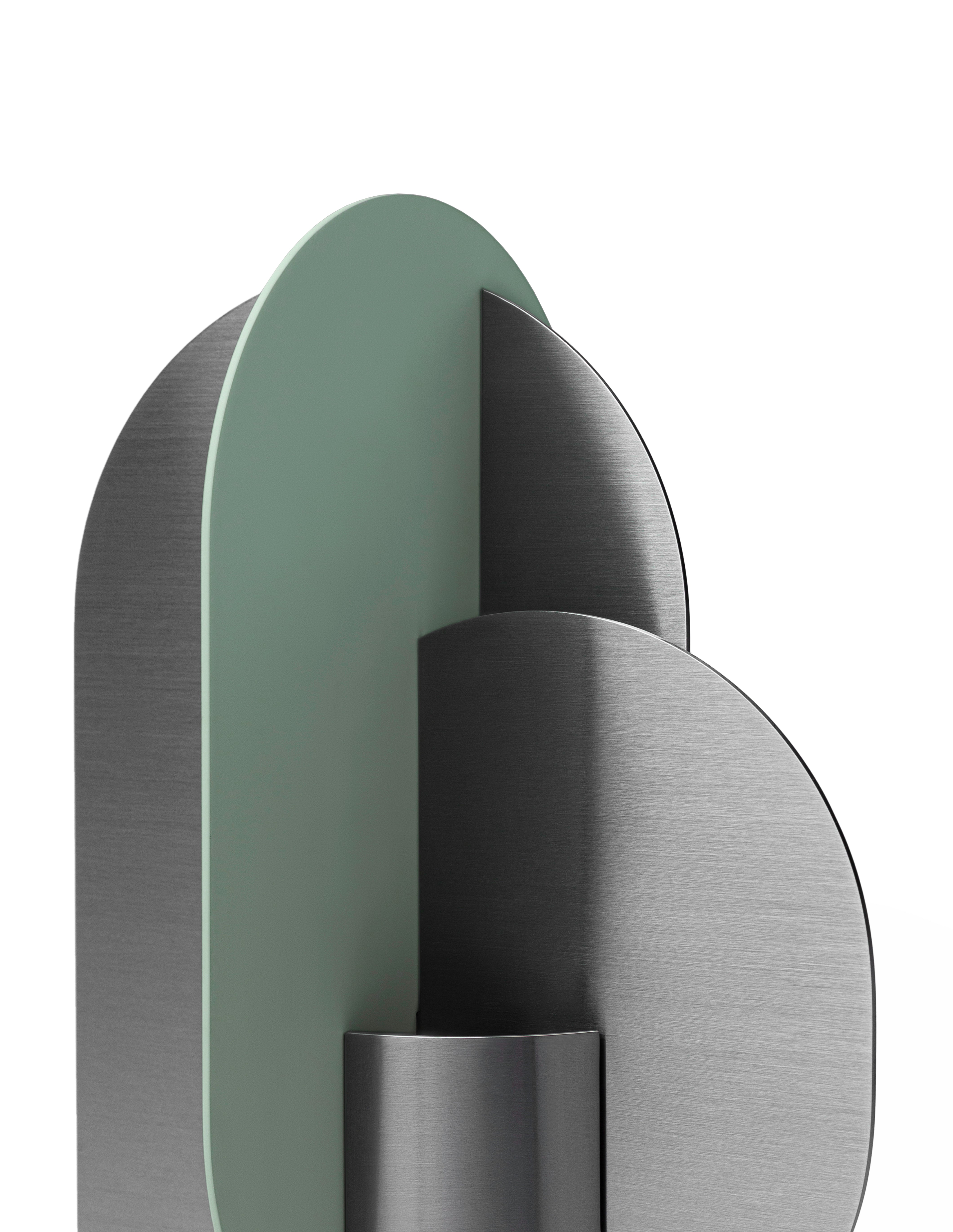 Wazon EKSTER aus Stahl mit grünem Design