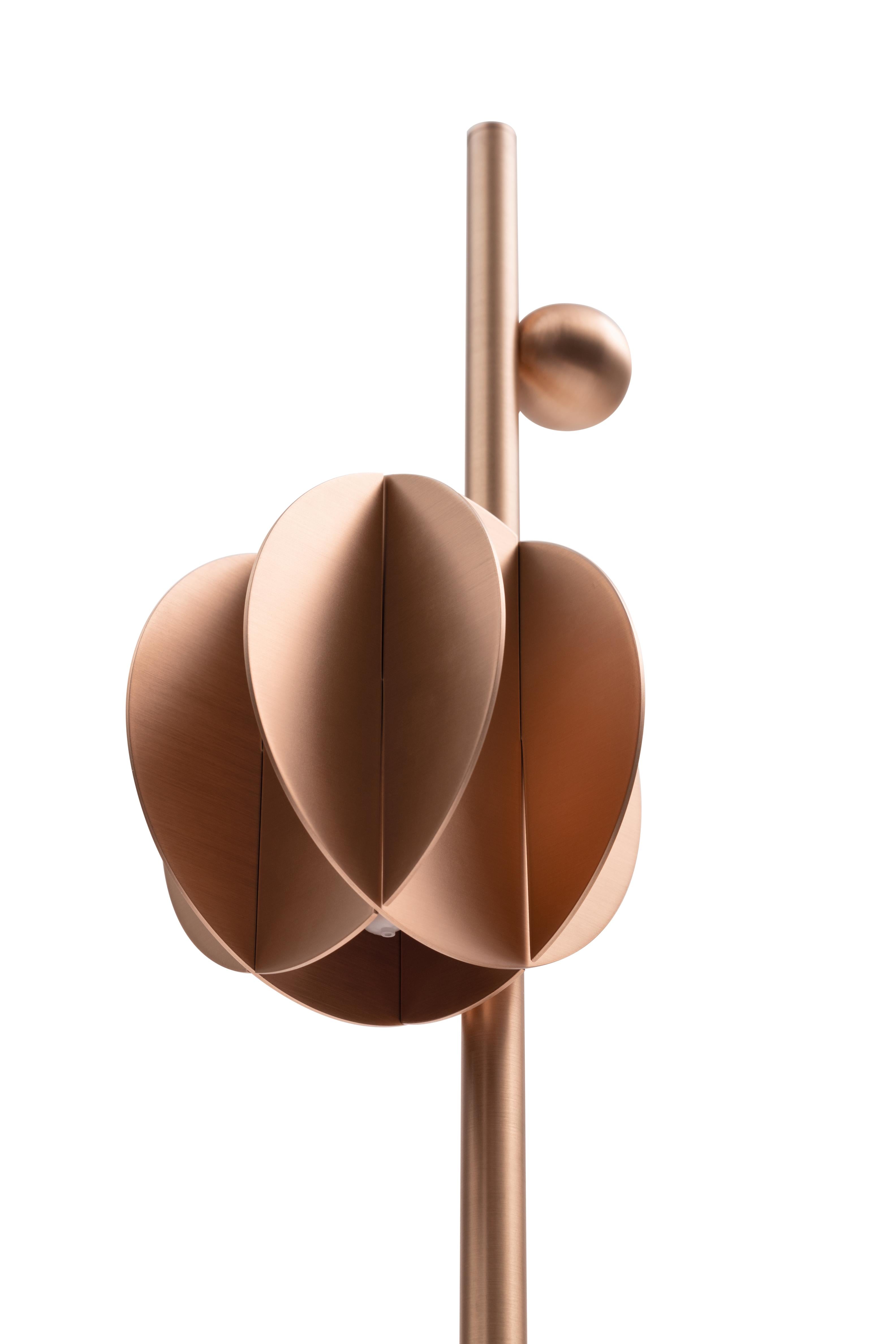 Lampa podłogowa EL miedź