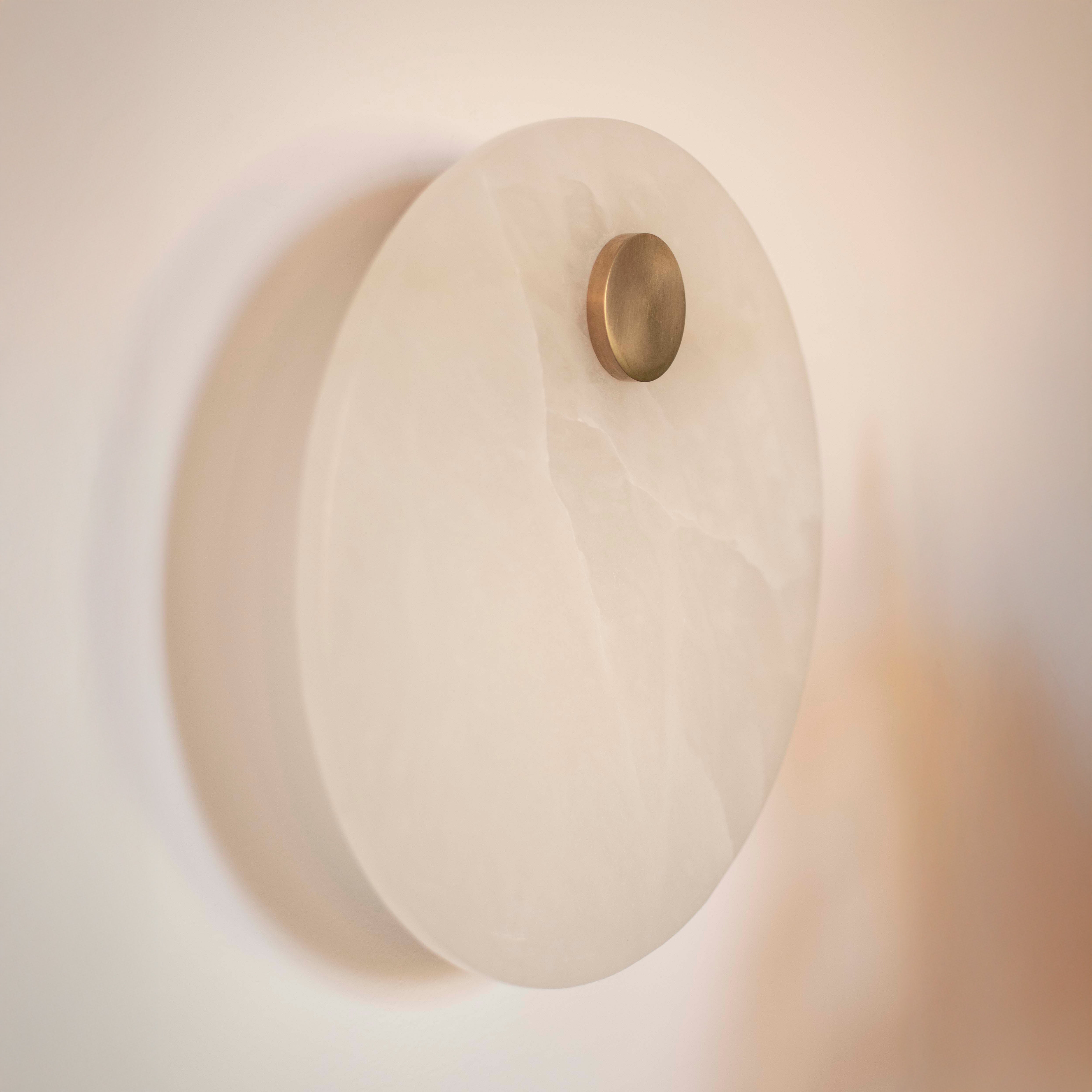 Kinkiet alabastrowy EOS mosiądz