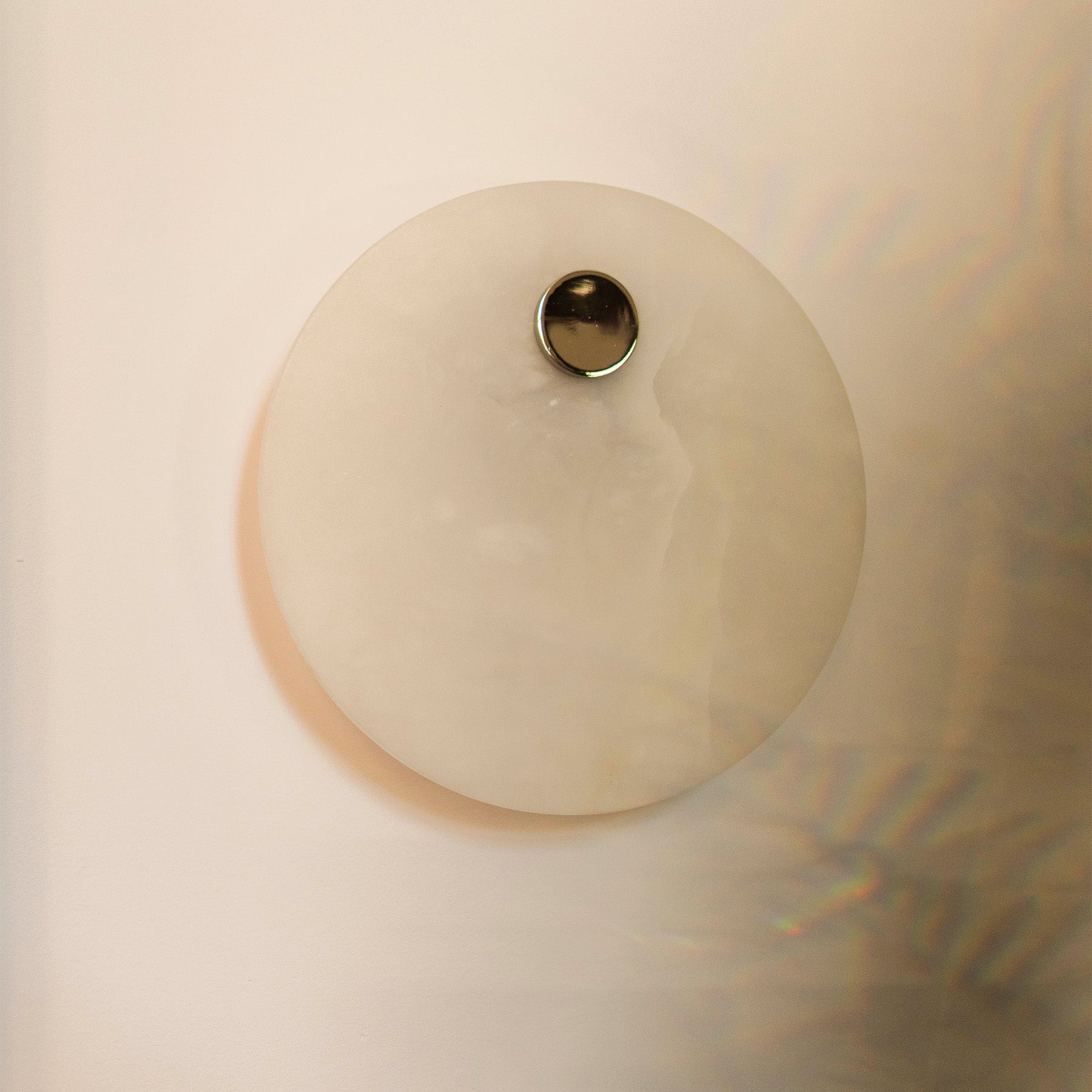 Alabaster wall lamp EOS nickel [Julia]