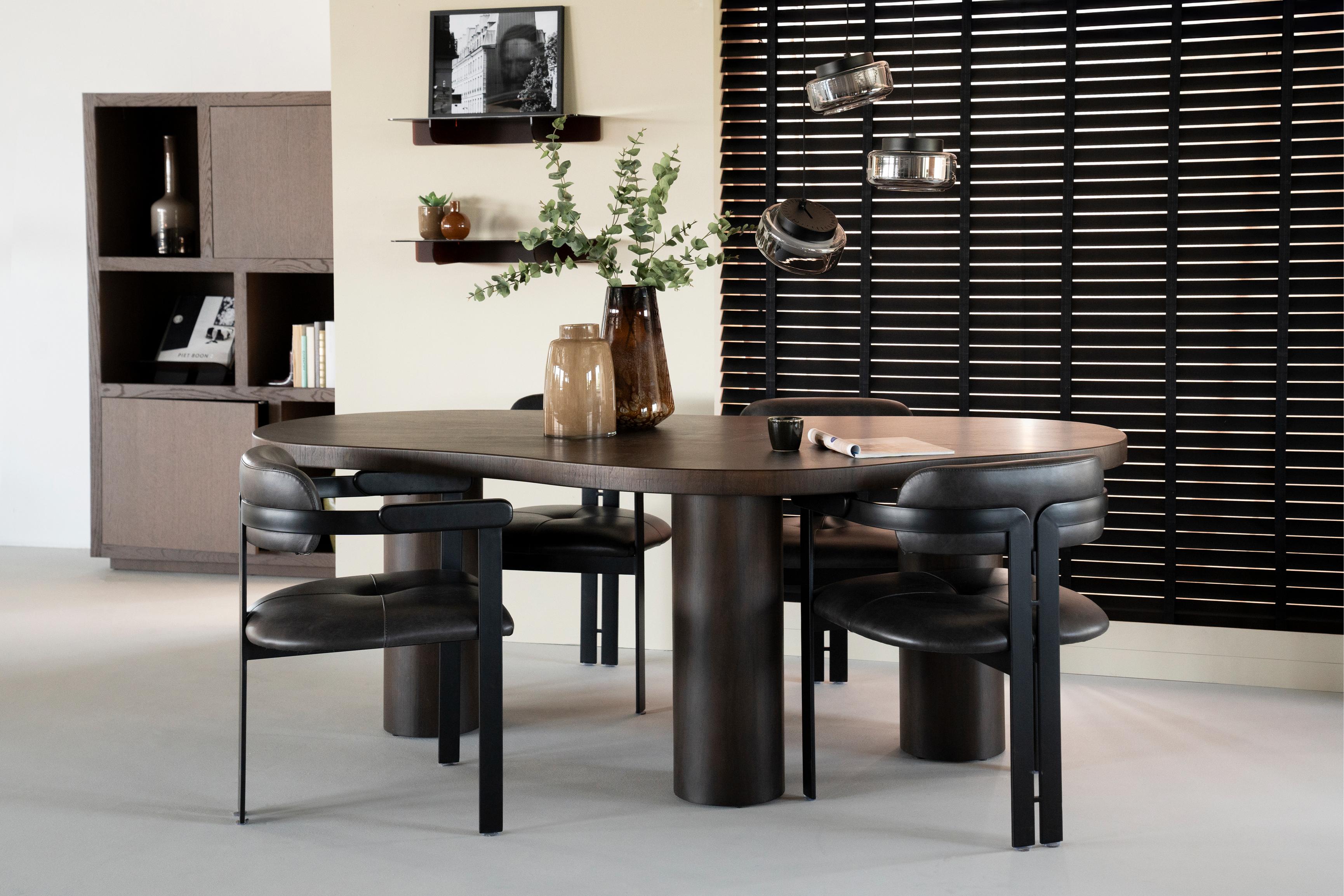 BOBBIE Table Dark Walnut Veneer