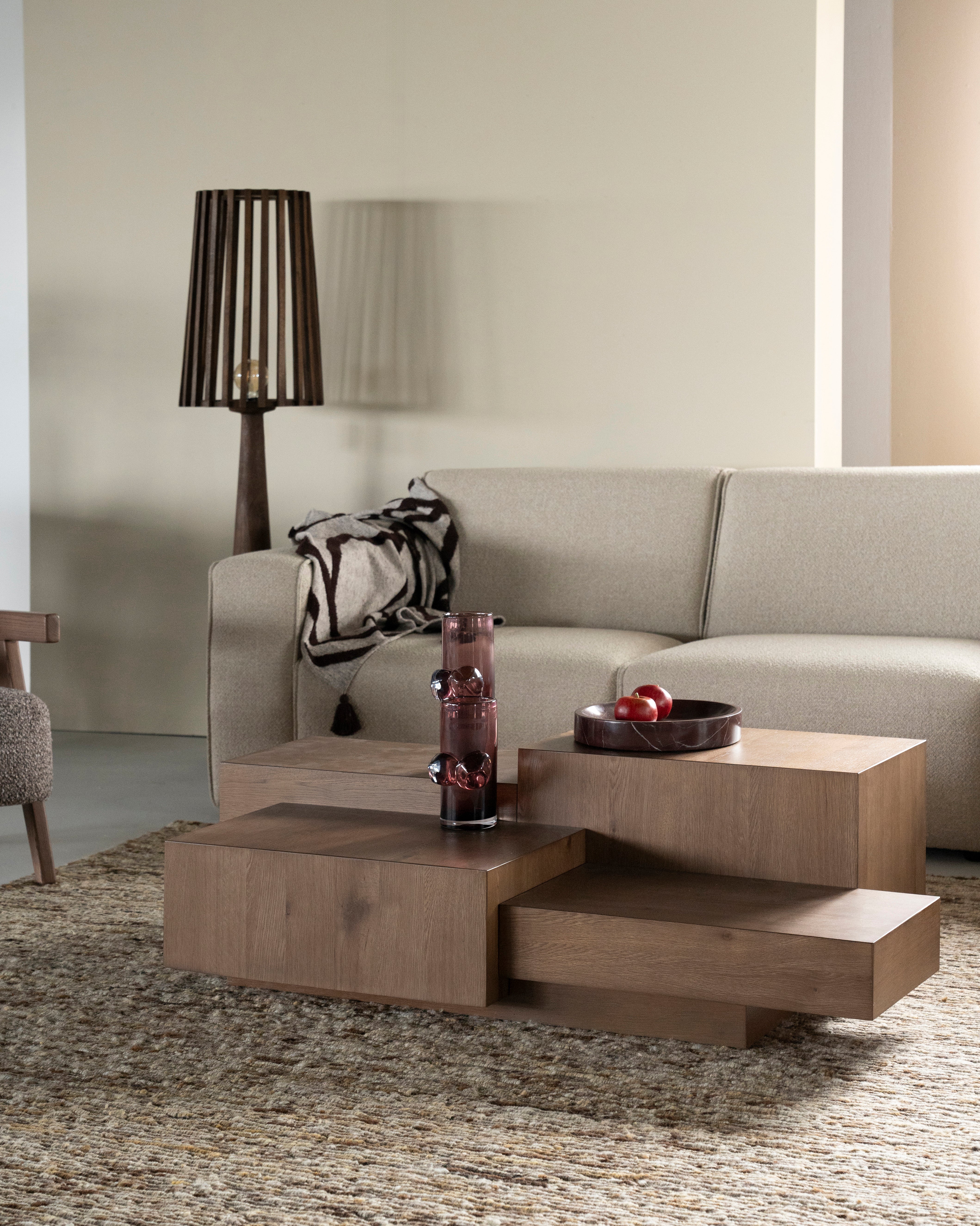 QUINTEN Dark Oak Veneer Coffee Table