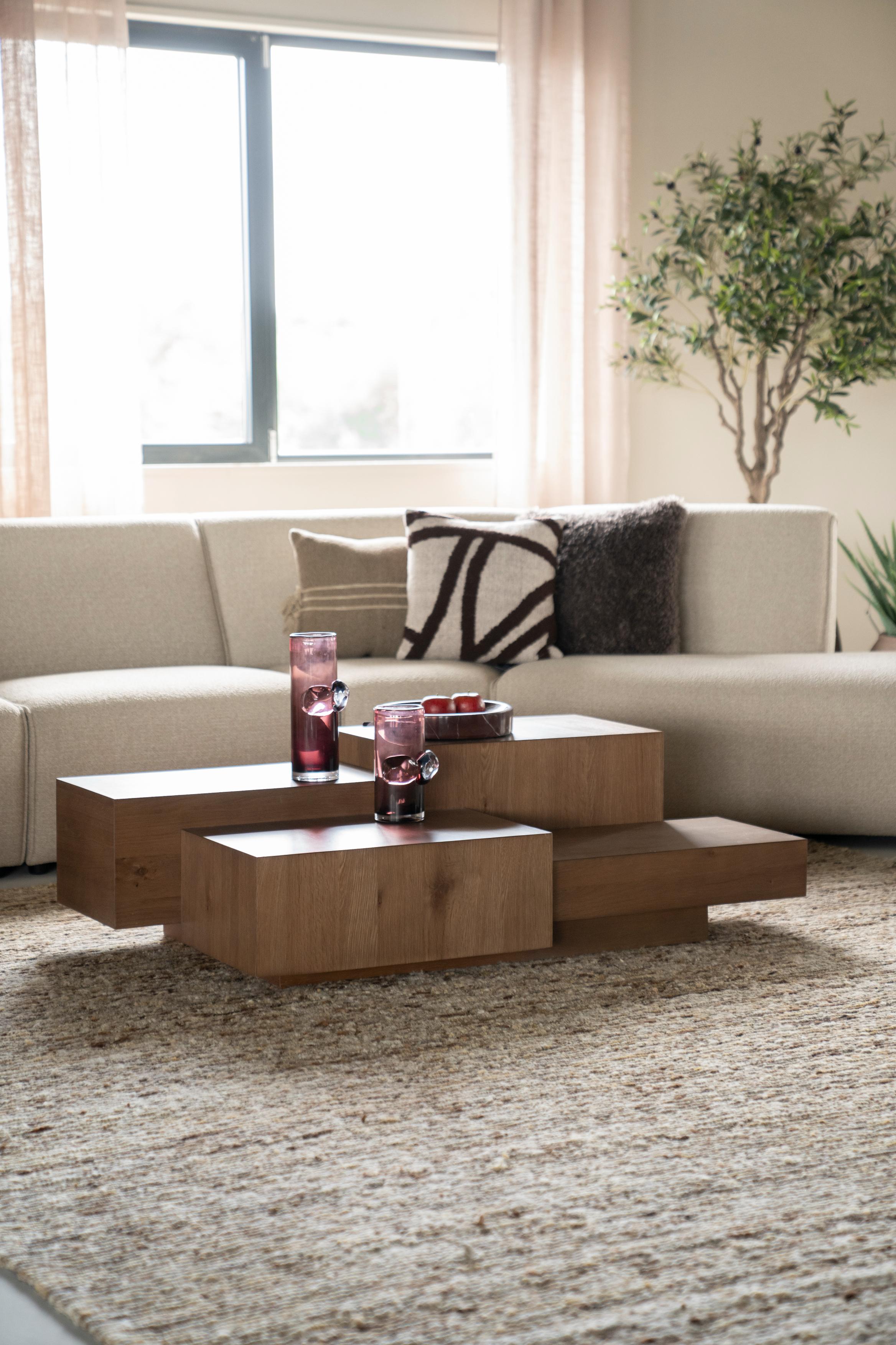 QUINTEN Dark Oak Veneer Coffee Table