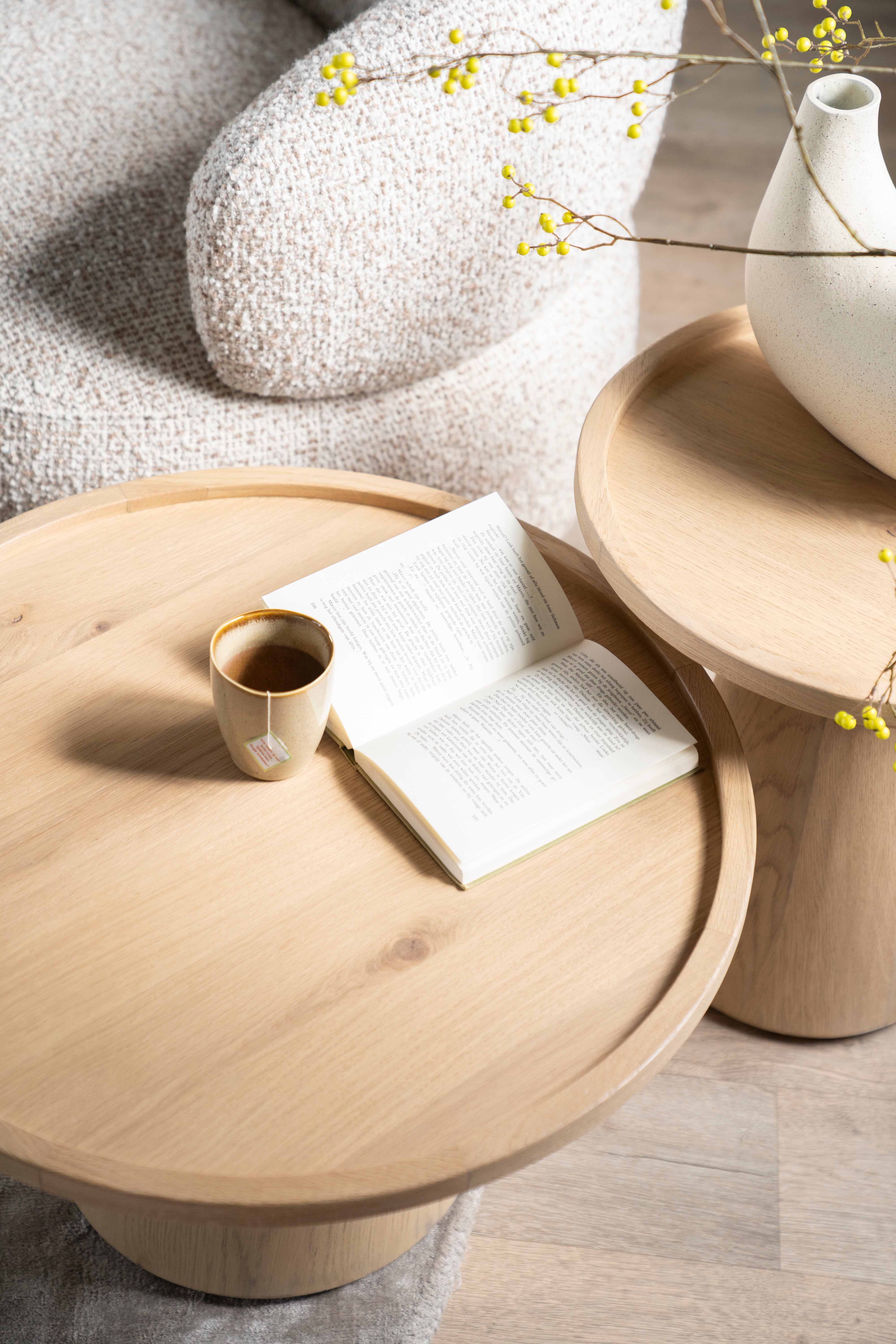 Stolik kawowy LEIA fornir dębowy