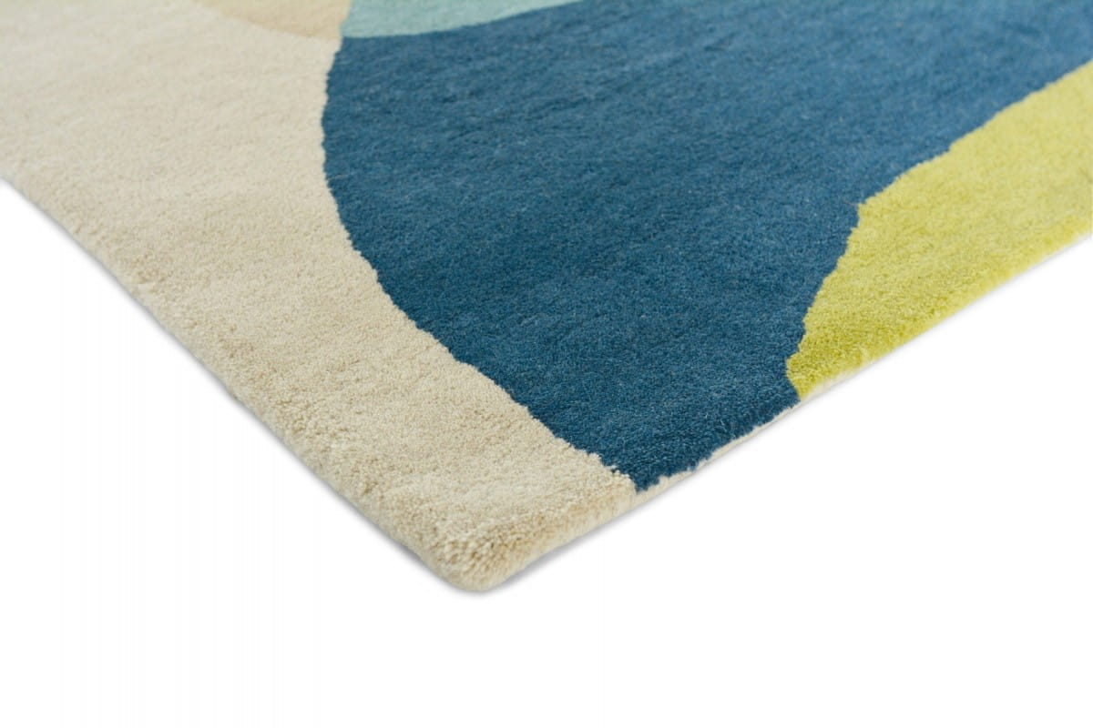 Elliptic emerald rug beige-green