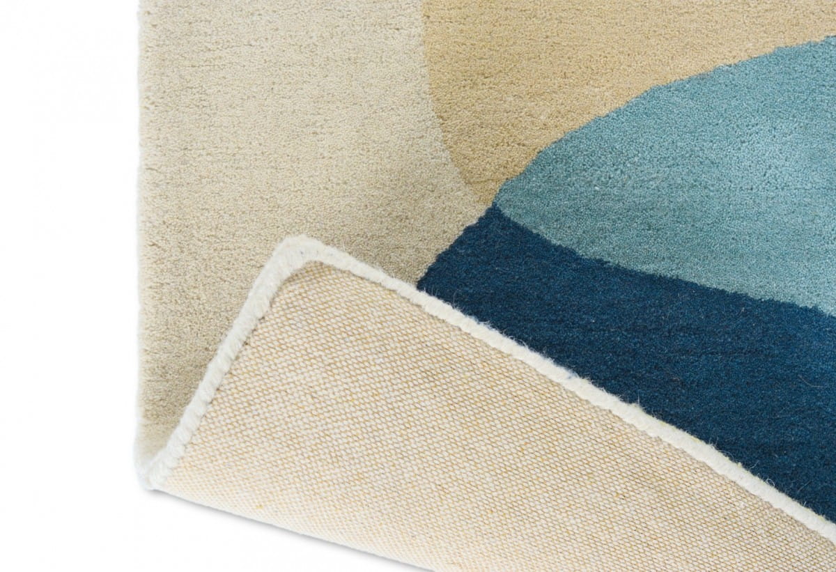 Elliptic emerald rug beige-green