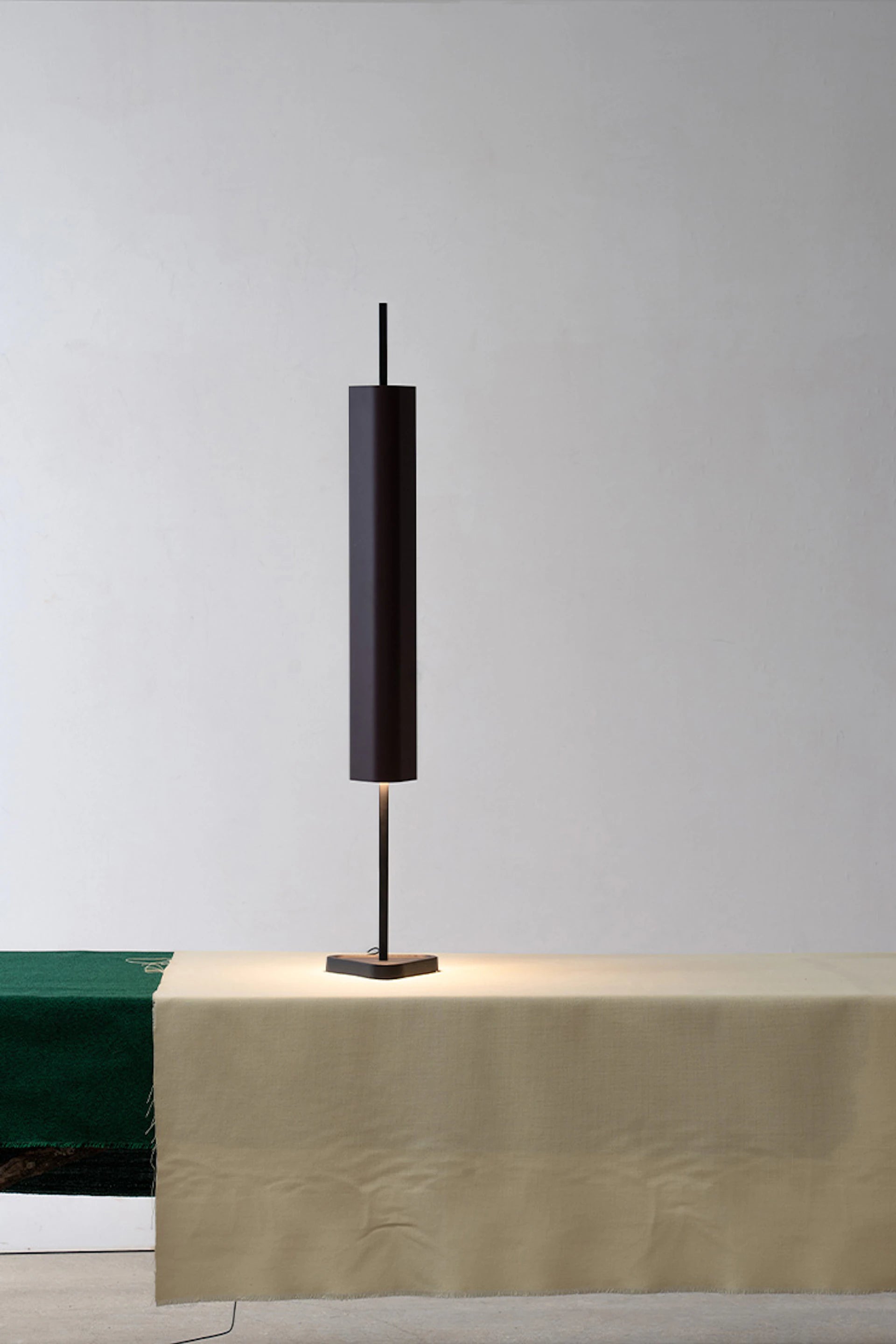 EMI Table Lamp White with Black Base