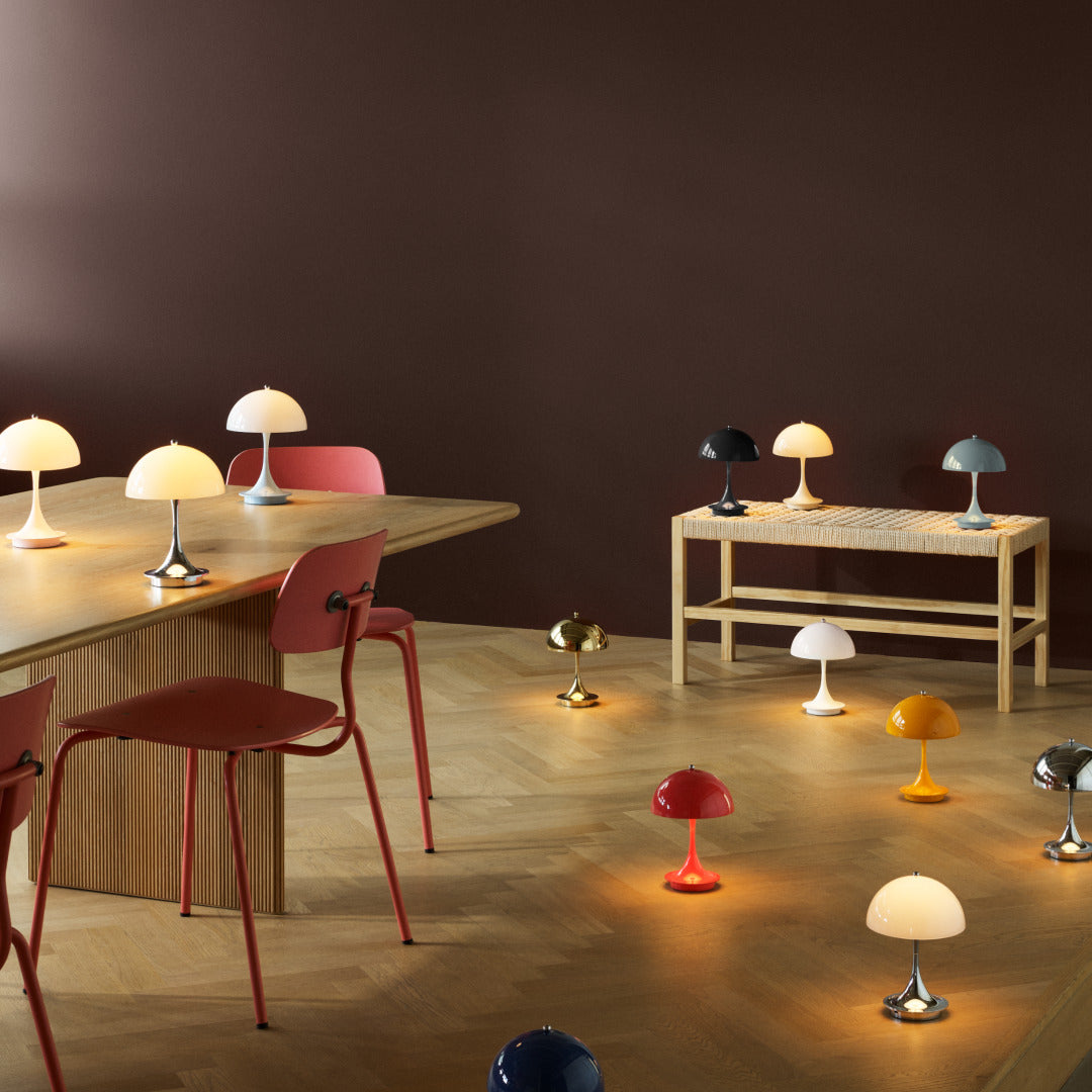 Lampa przenośna PANTHELLA 160 chromowany