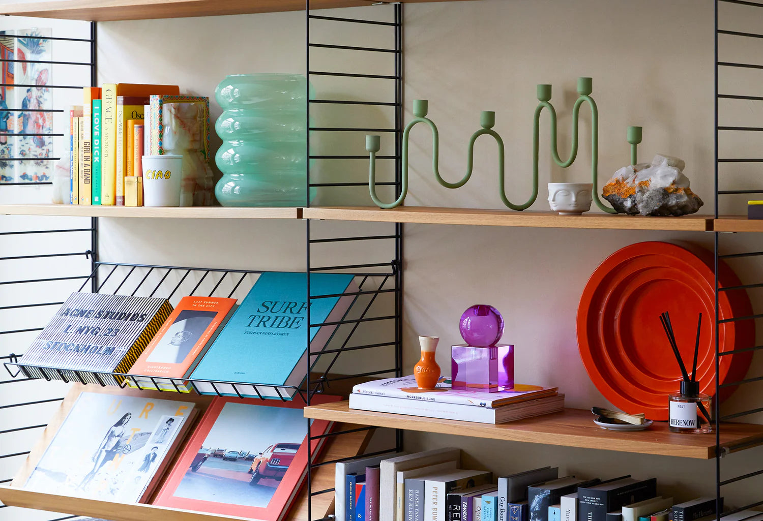 Vase BUBBLE grünes Glas