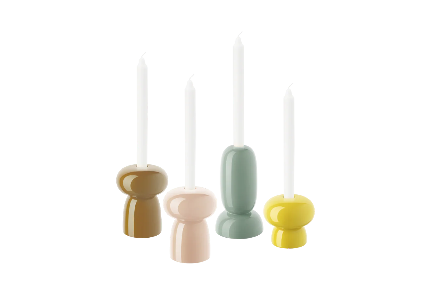 Świecznik KOBUS karmelowy