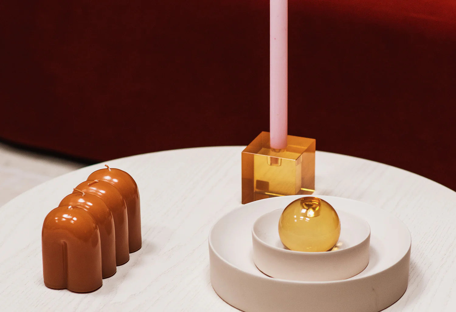 Świecznik GUS fioletowy