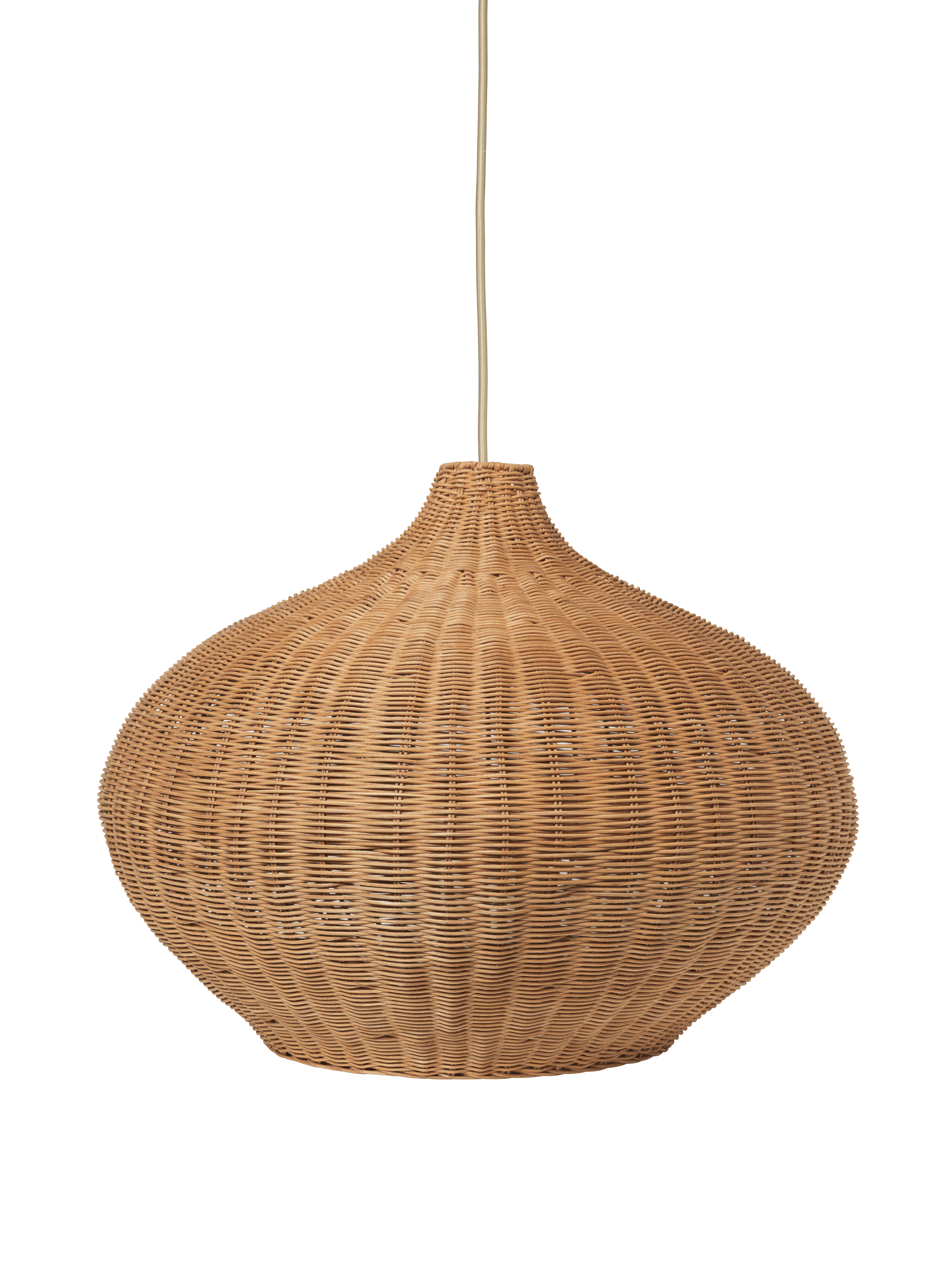 Abażur BRAIDED BELLY rattan