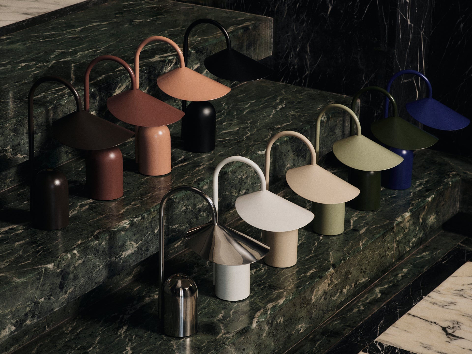 Portable lamp ARUM steel [Klaudia] [to remove tags and to combine in swatch]