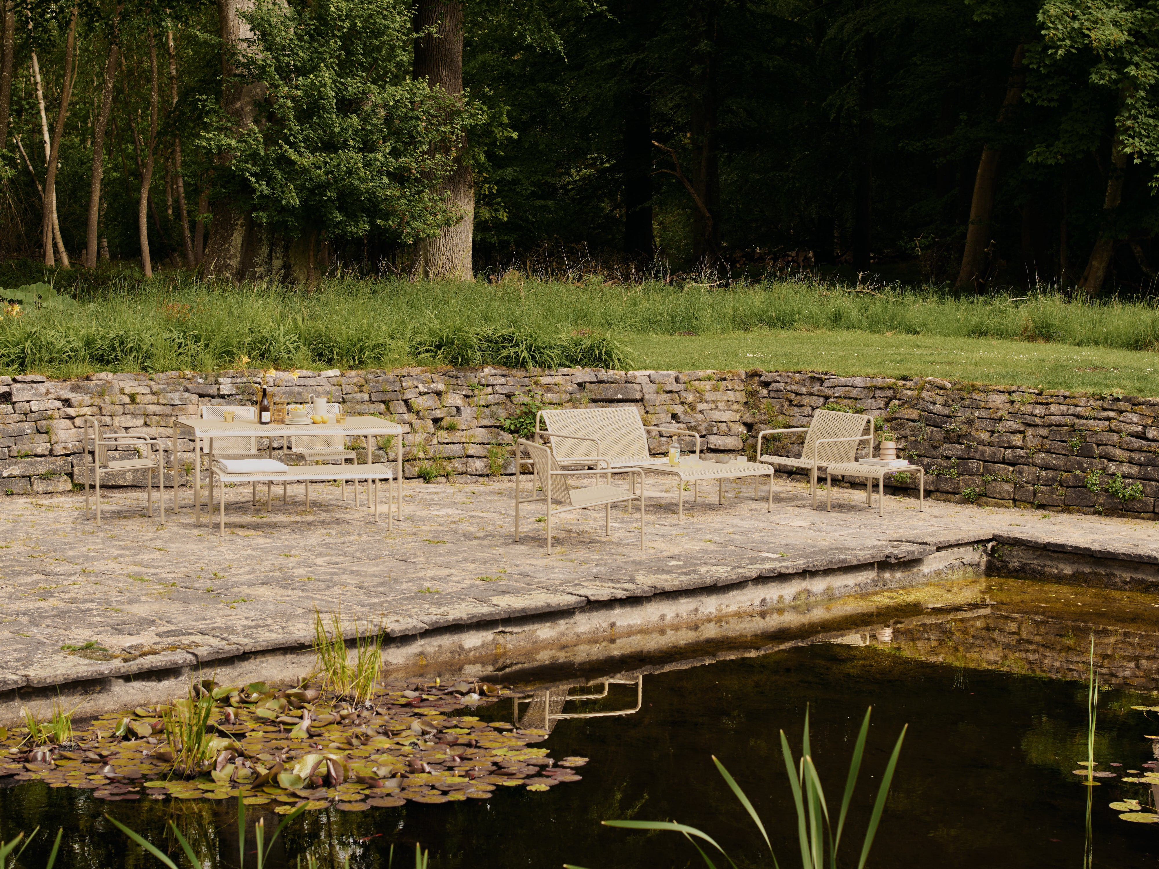 DAPPLE Beige Garden Armchair