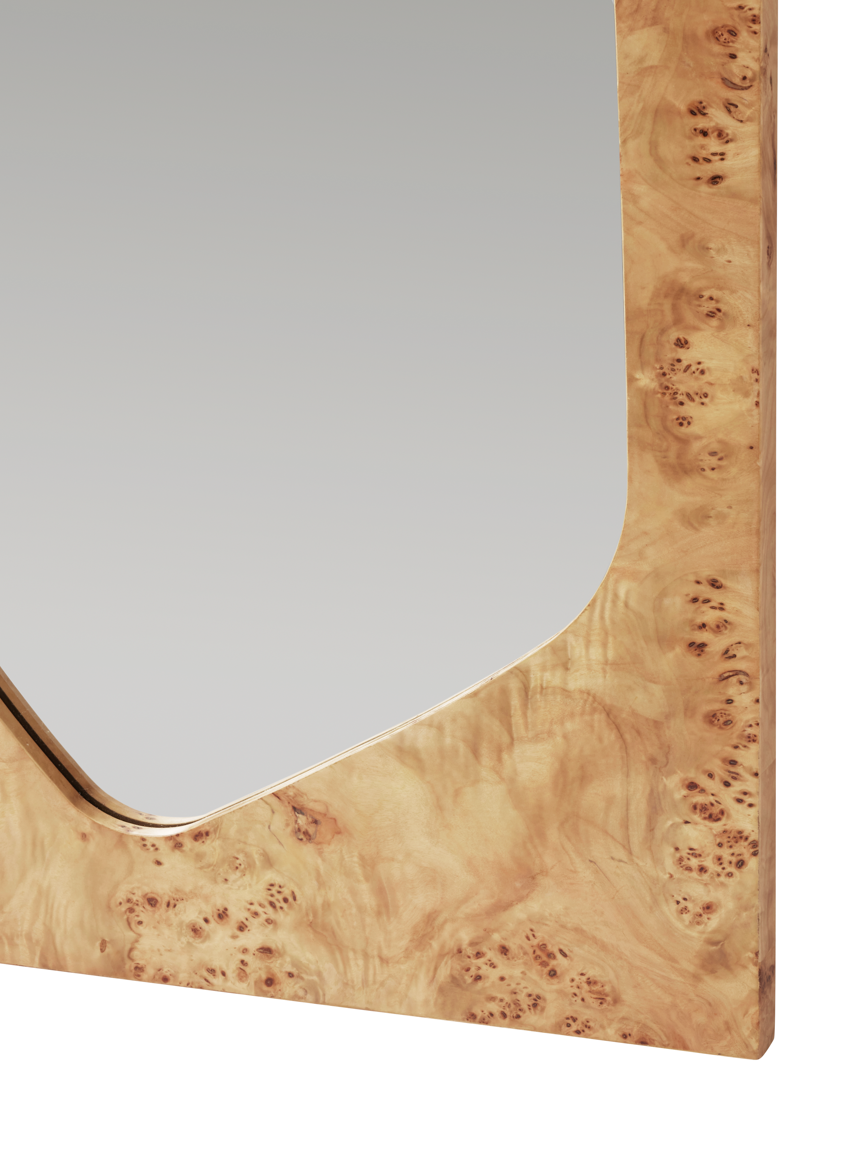 FOLIA Mirror in Poplar Wood