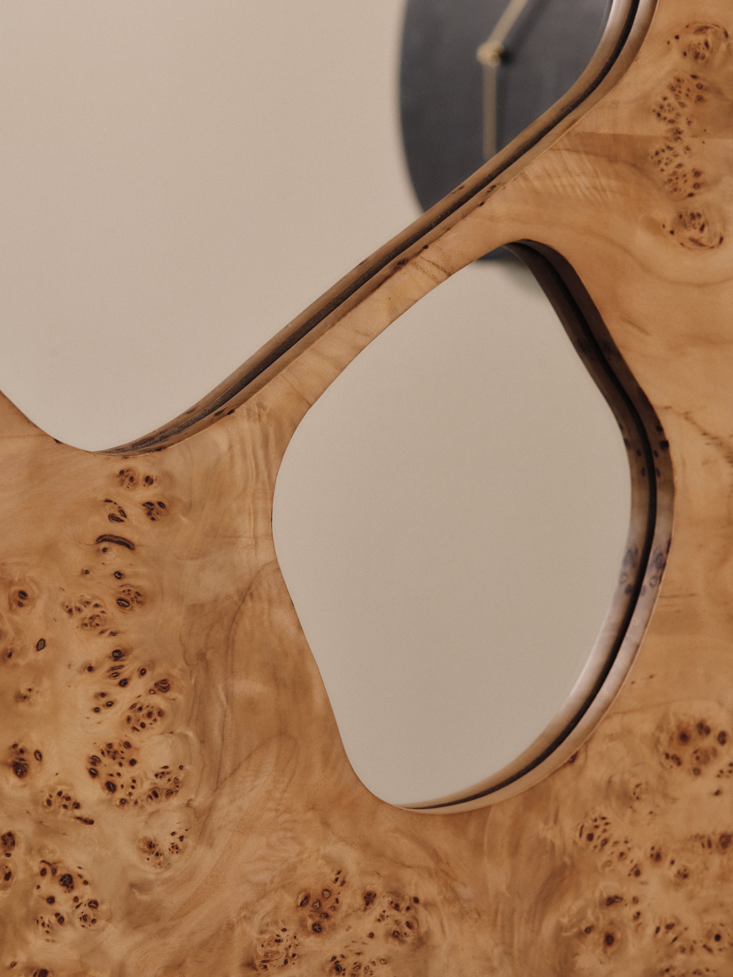 FOLIA Mirror in Poplar Wood