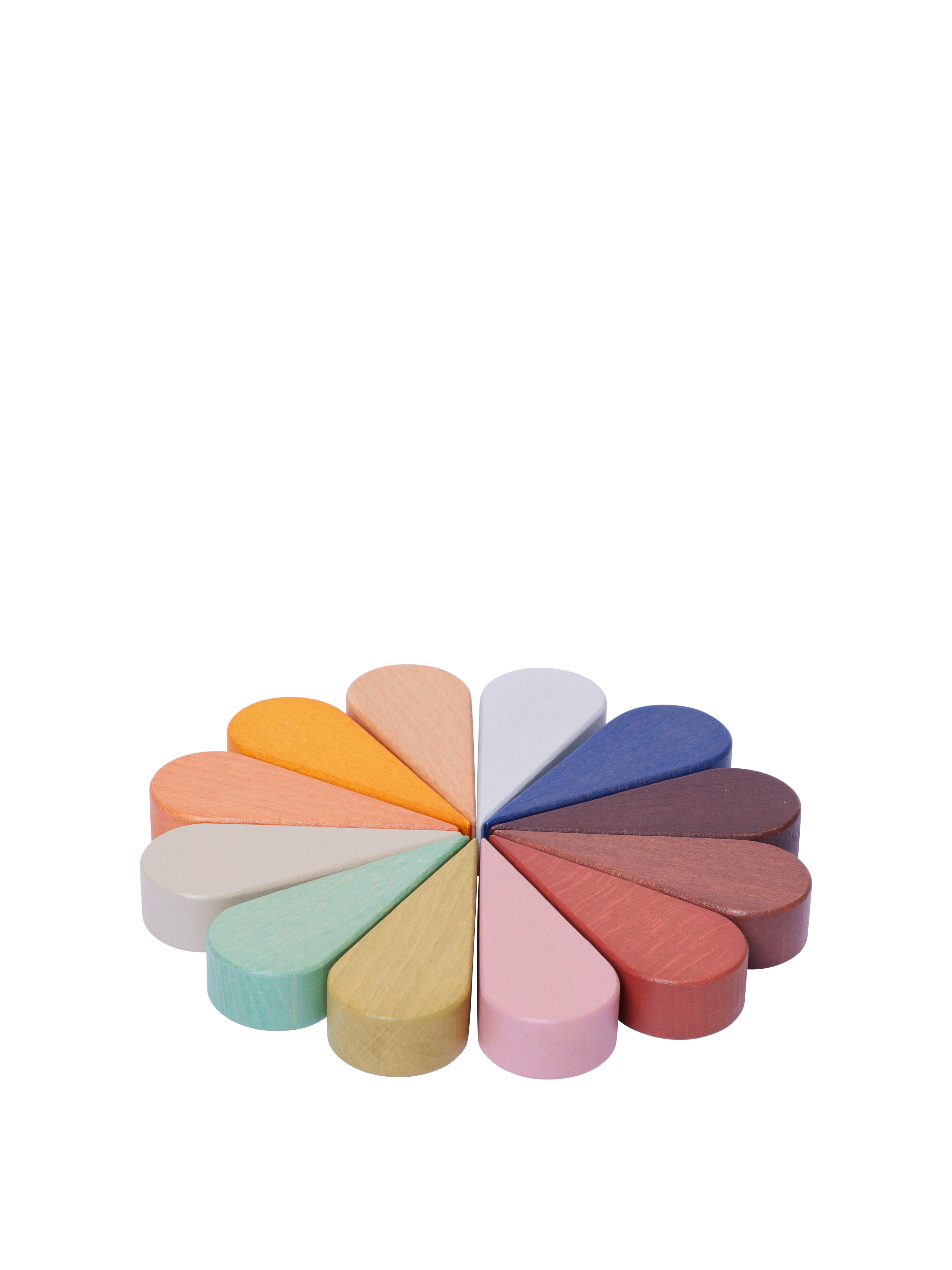 Klocki dla dzieci PETAL wielokolorowy