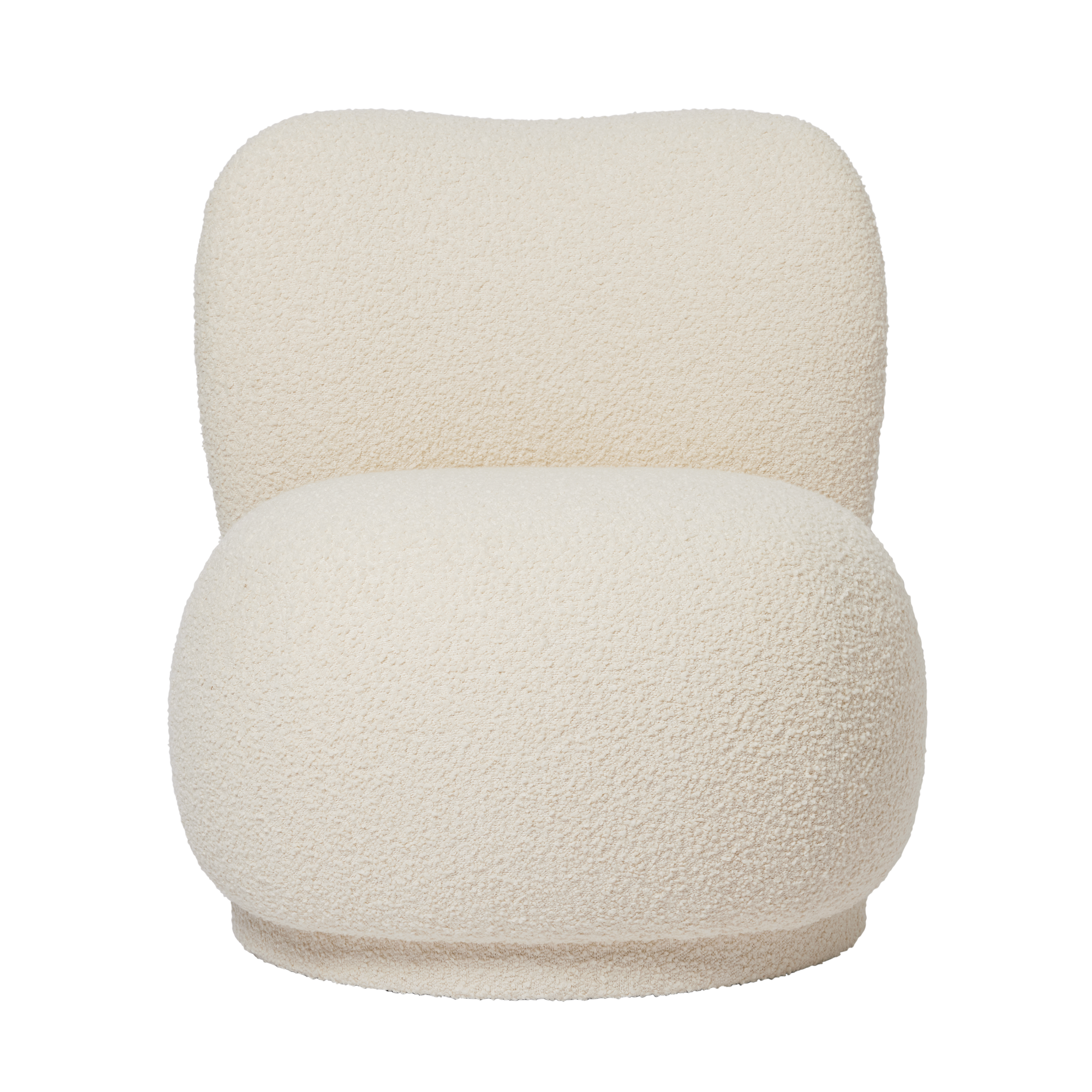 Fotel RICO PICCOLO LOUNGE Nordic Bouclé złamana biel