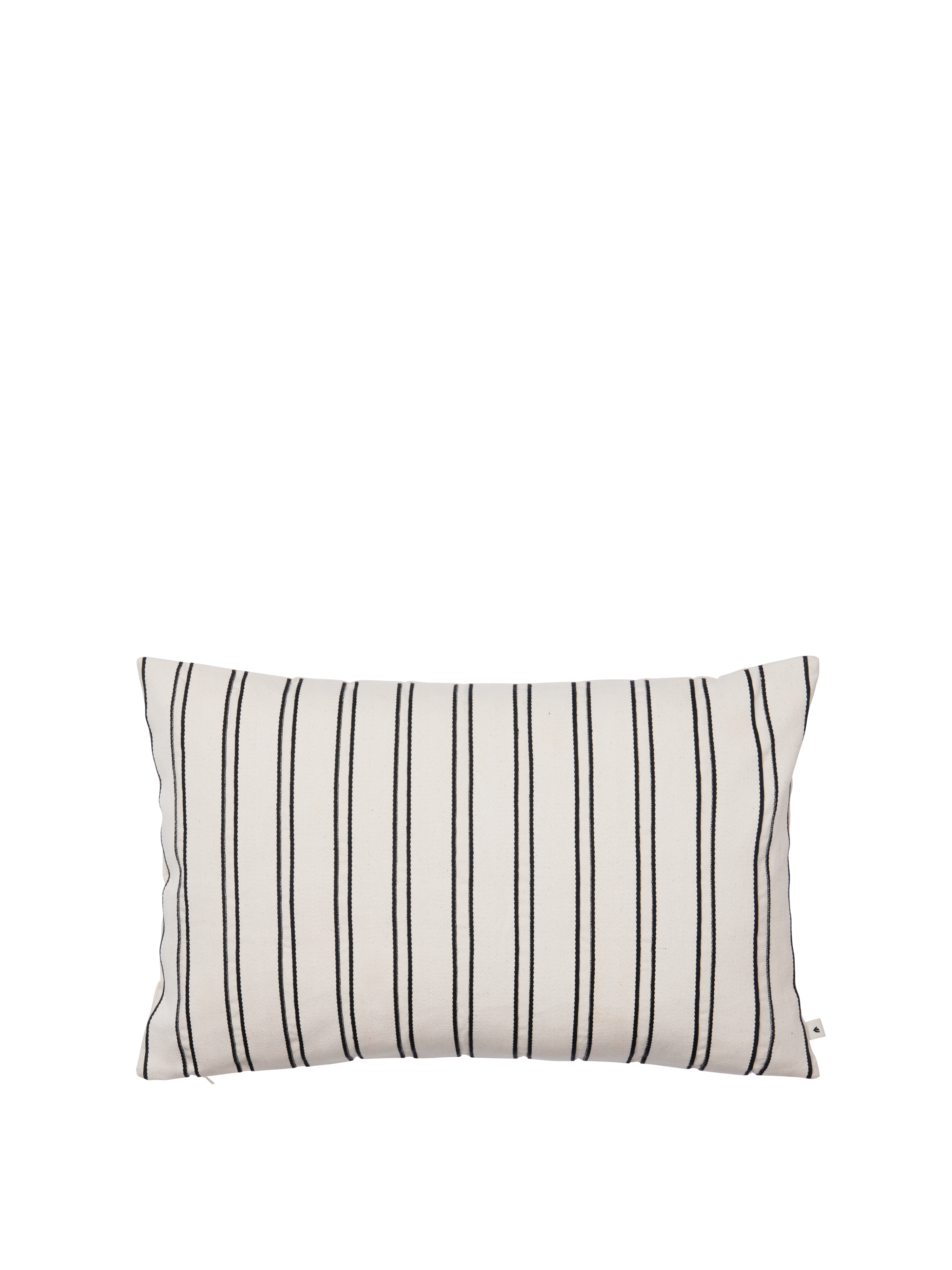 Kissen TWILL gebrochenes Weiß mit Schwarz