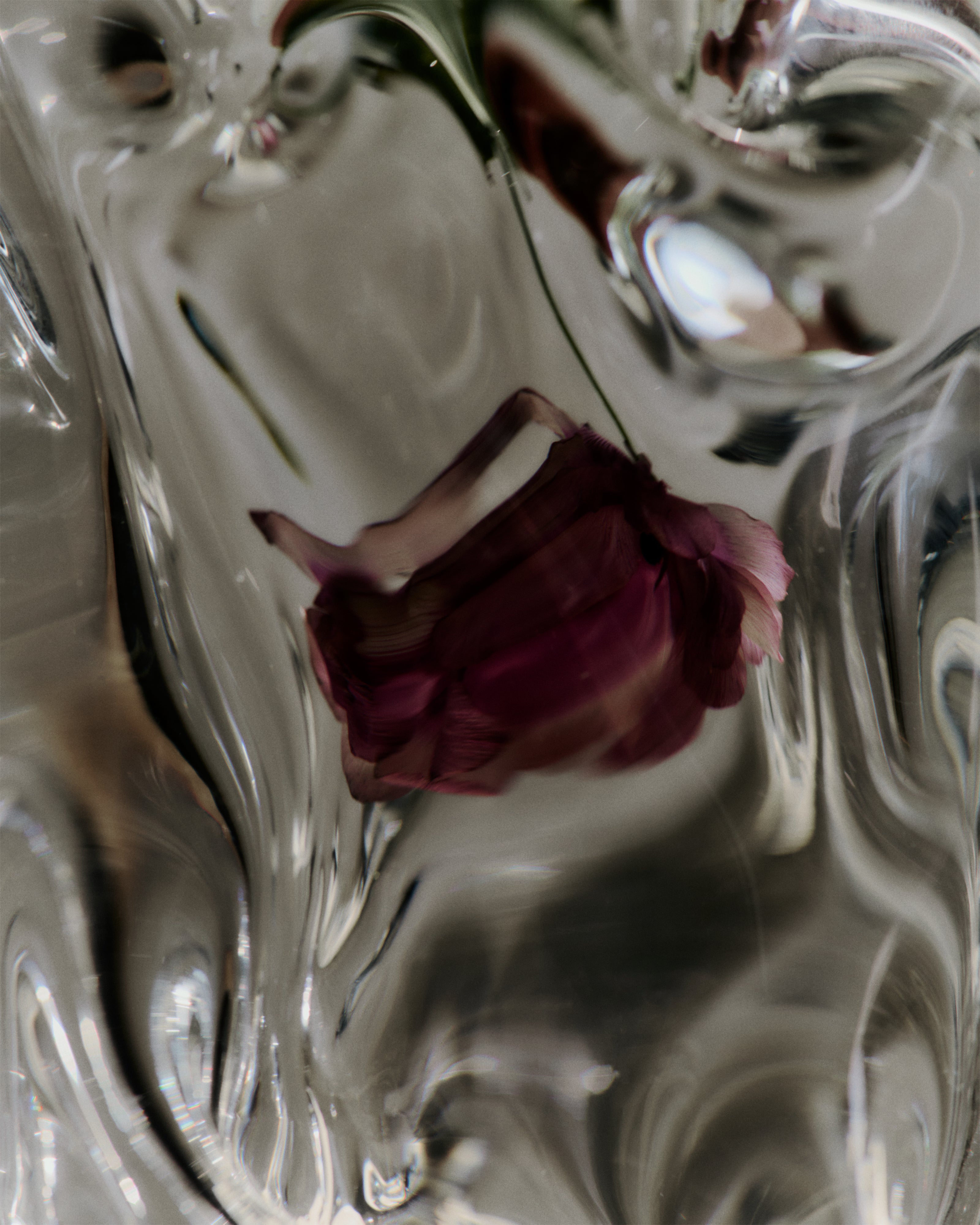 VIRELLE vase blown glass