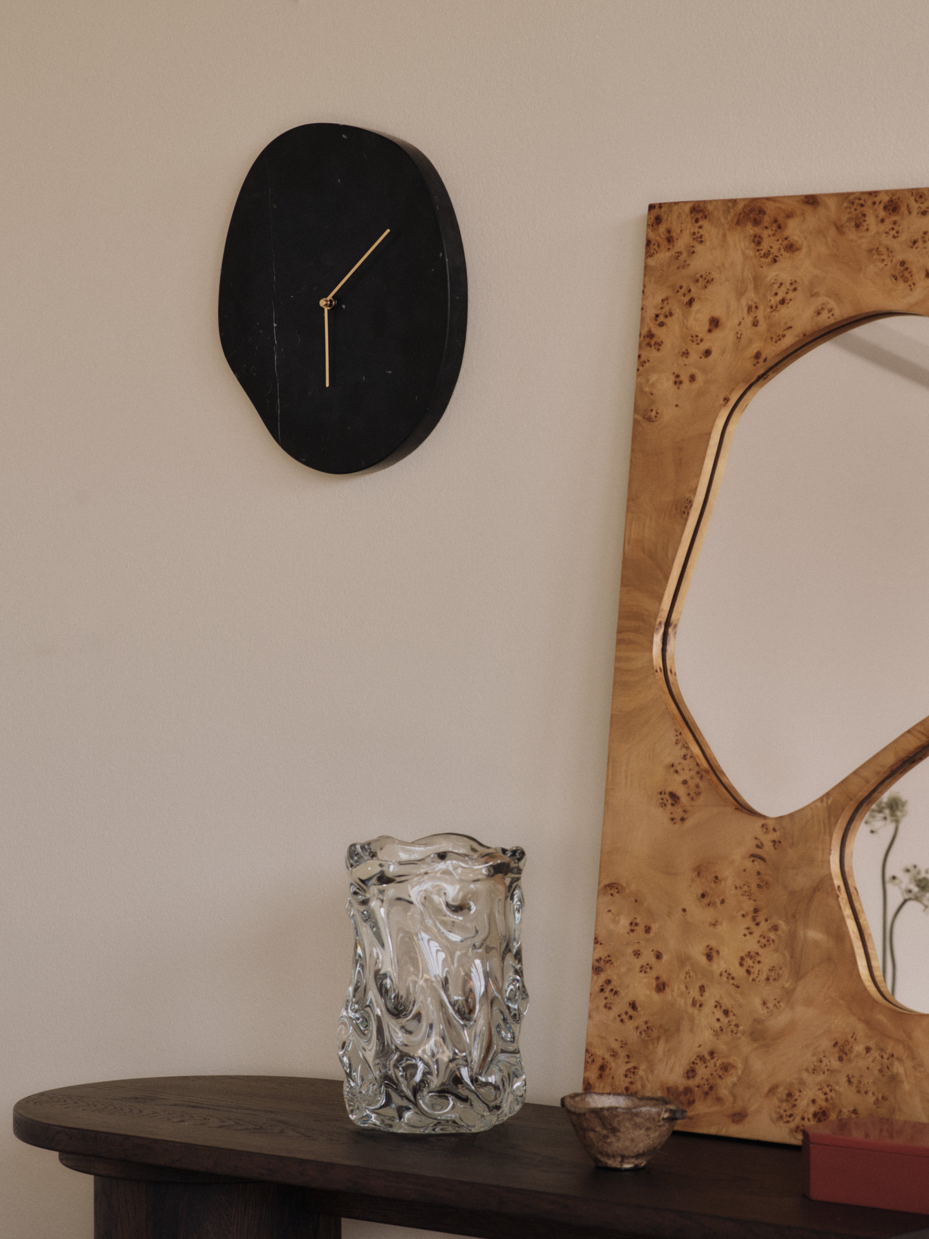 Wanduhr MELT schwarz