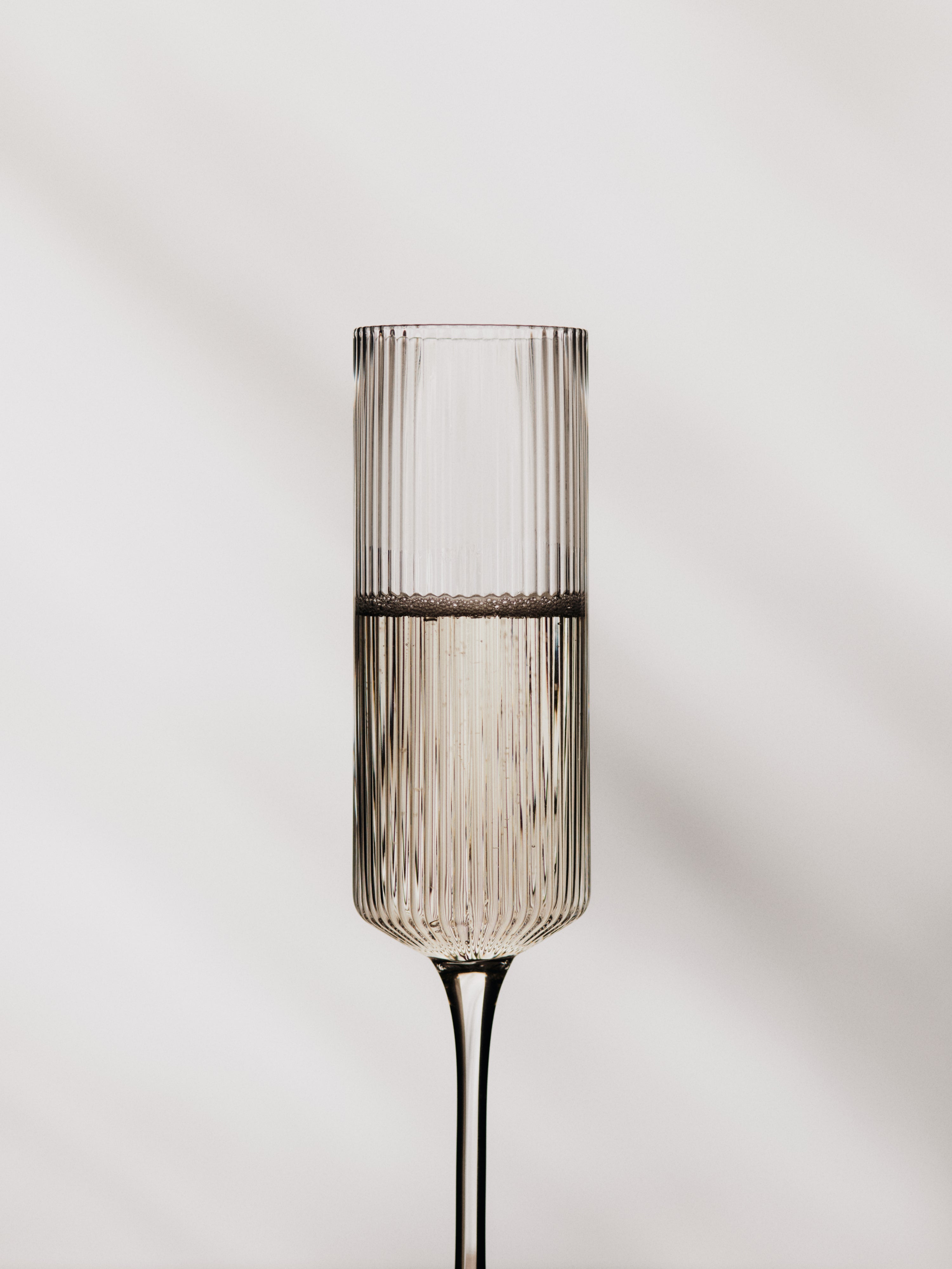 Zestaw kieliszków do szampana RIPPLE FLUTES szklany