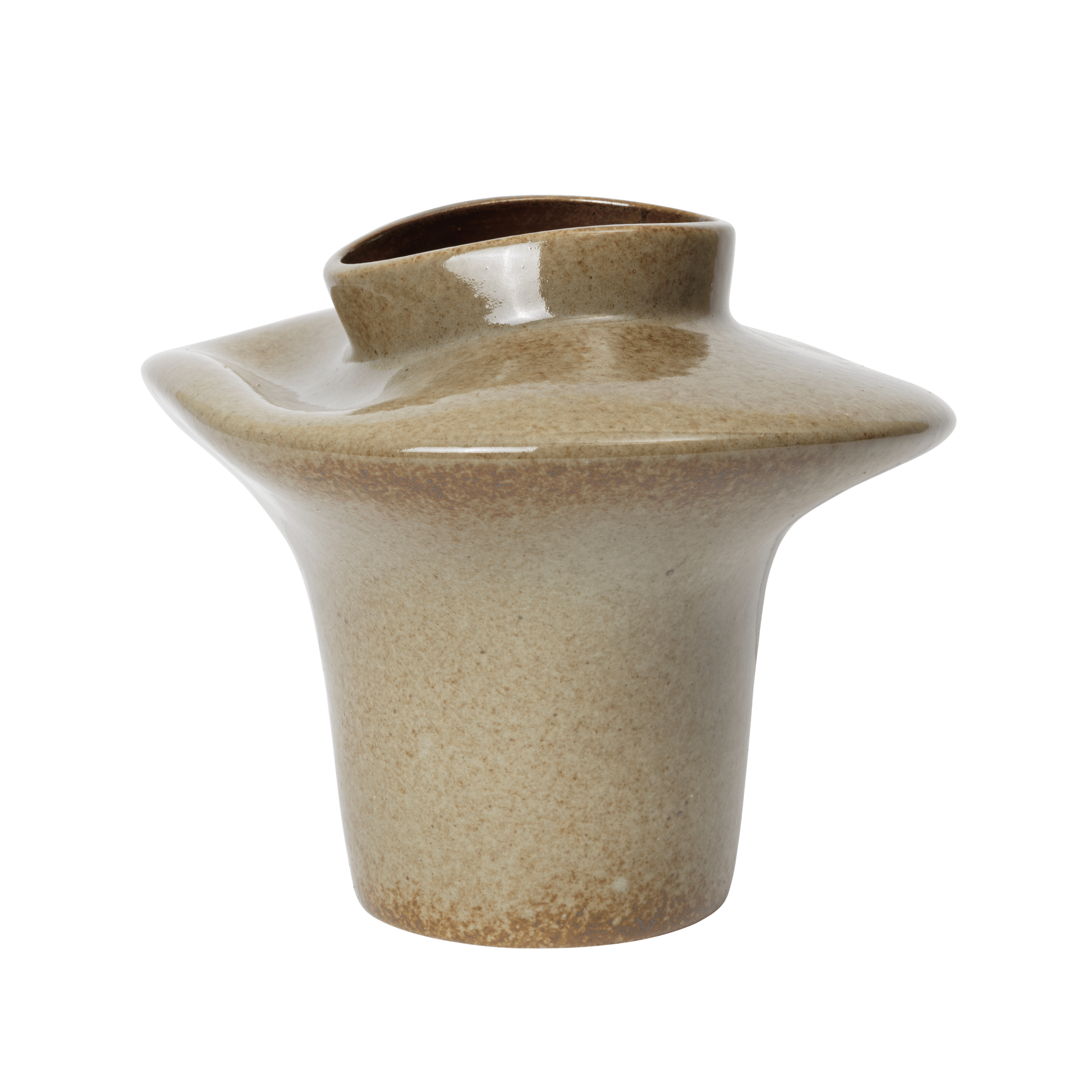 Wazon ceramiczny EVIO zgaszony zielony