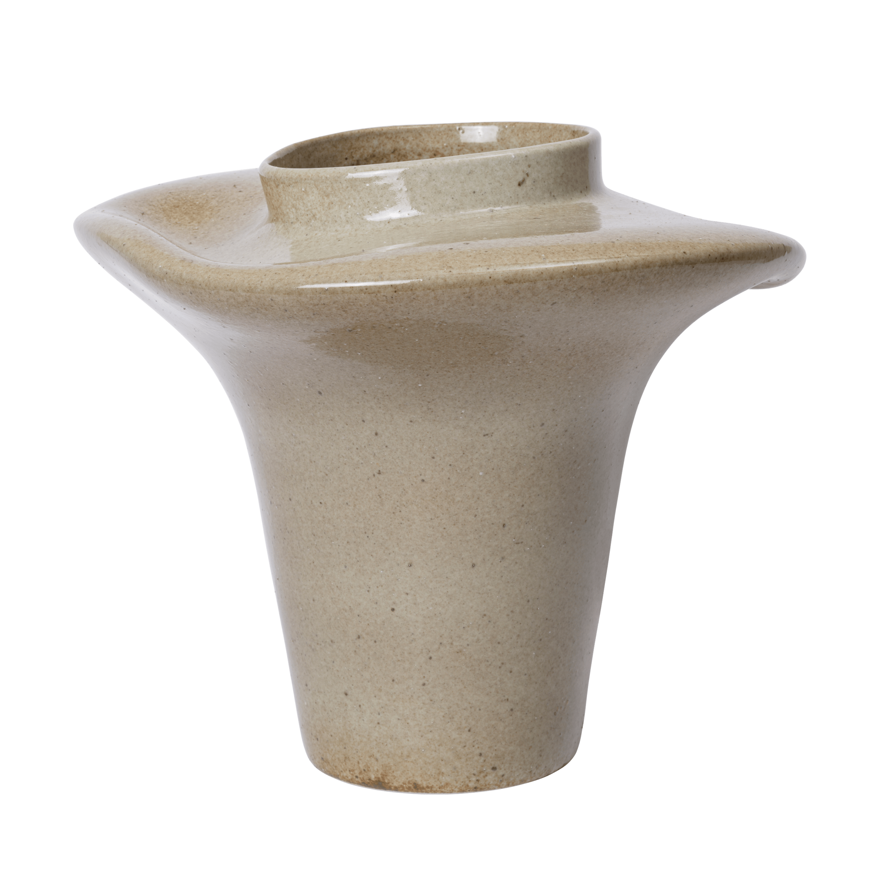 Wazon ceramiczny EVIO zgaszony zielony
