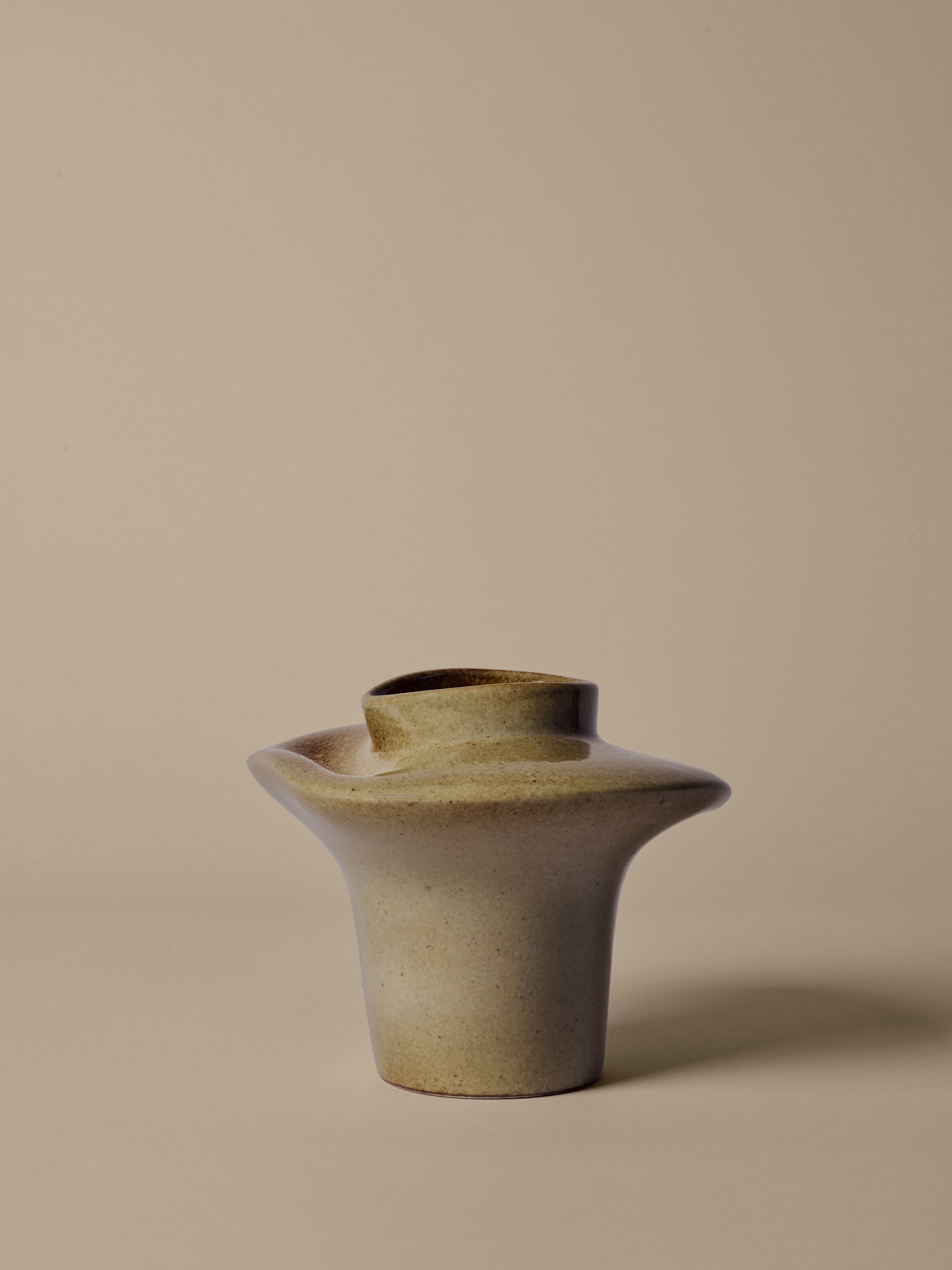 Wazon ceramiczny EVIO zgaszony zielony